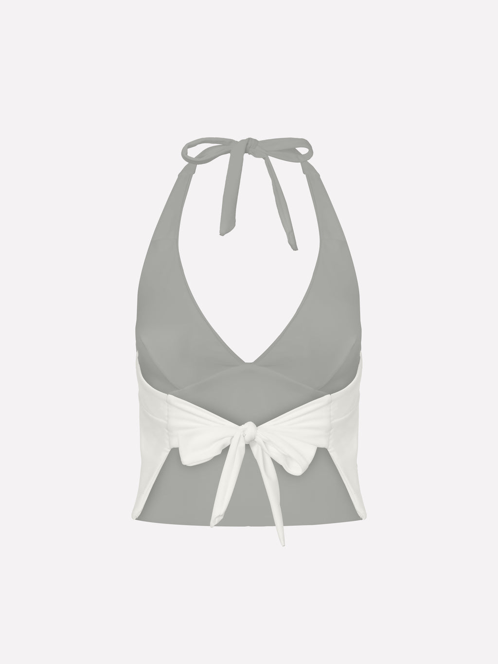 Lunel Button Detail Halter Tankini Top