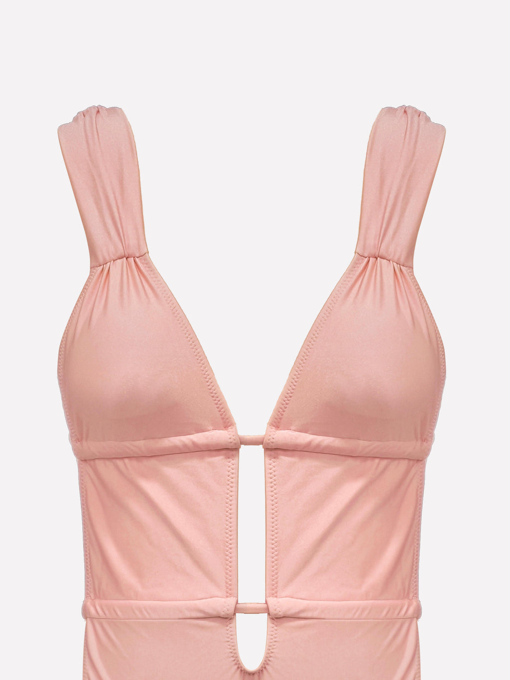 Lunel Ruched Deep V One-Piece Swimsuit