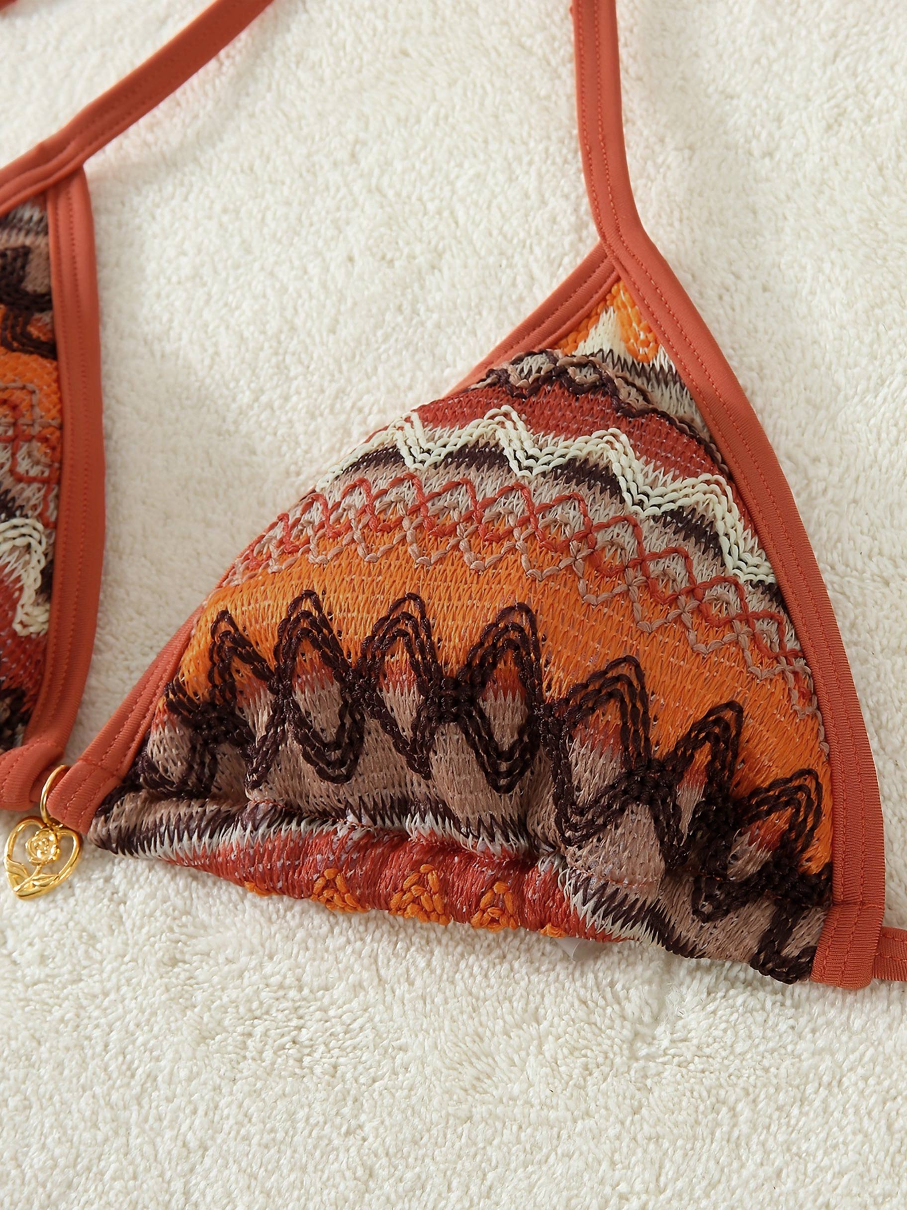Solara Tribal Cutout Bikini Set