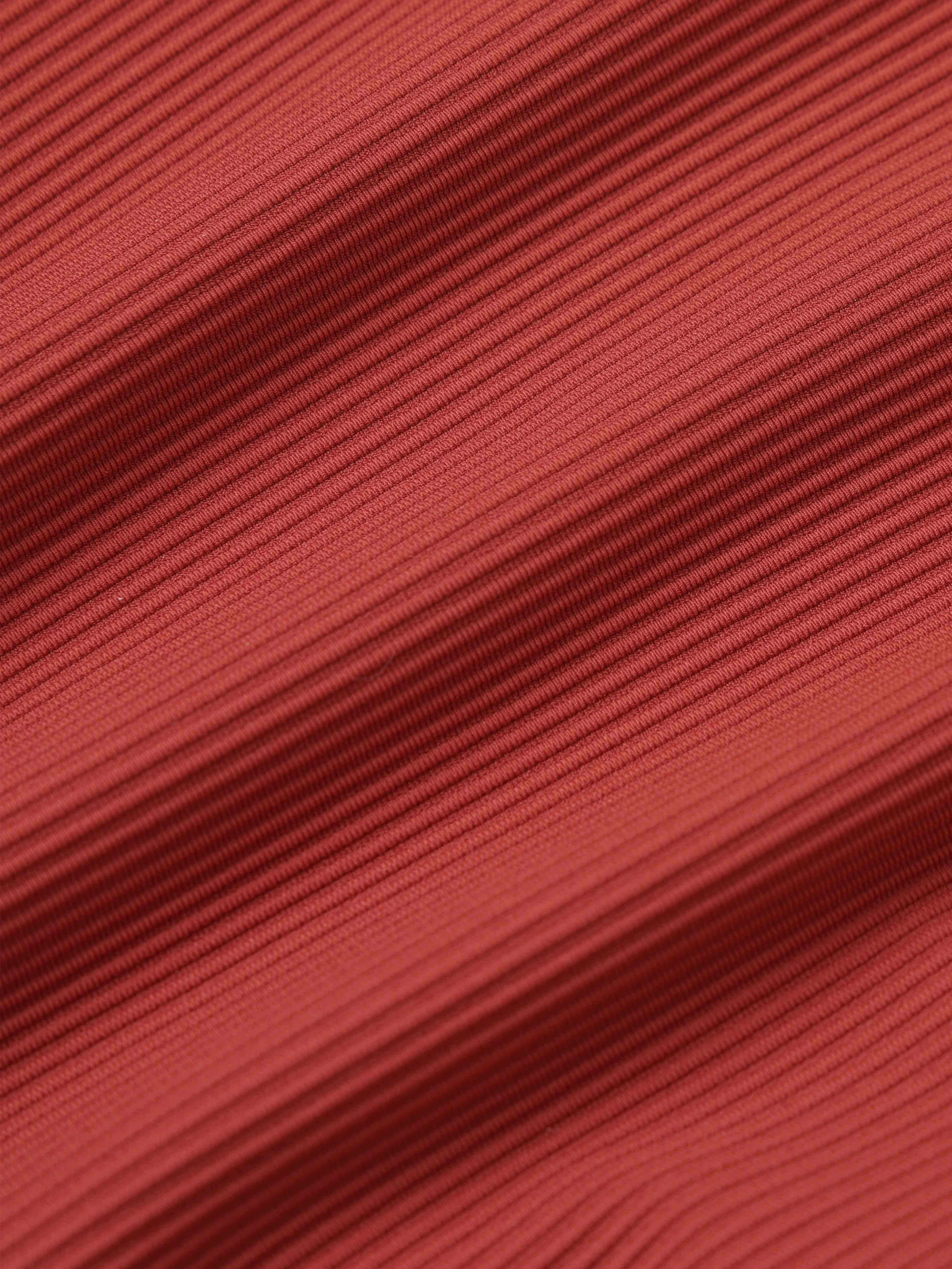 Serra Contrast Scalloped Tankini Top-Brick Red