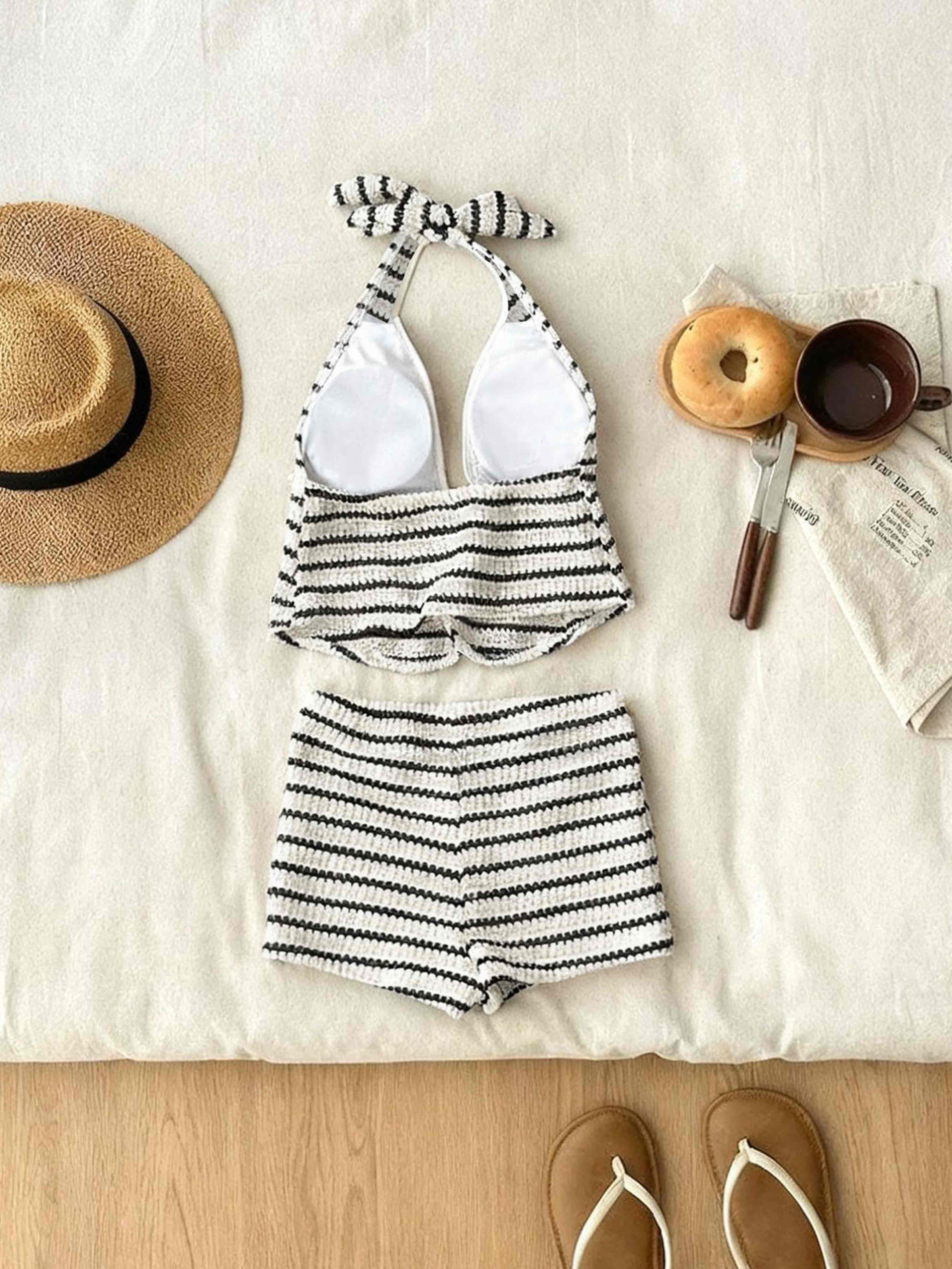Marée Stripe Tankini Set