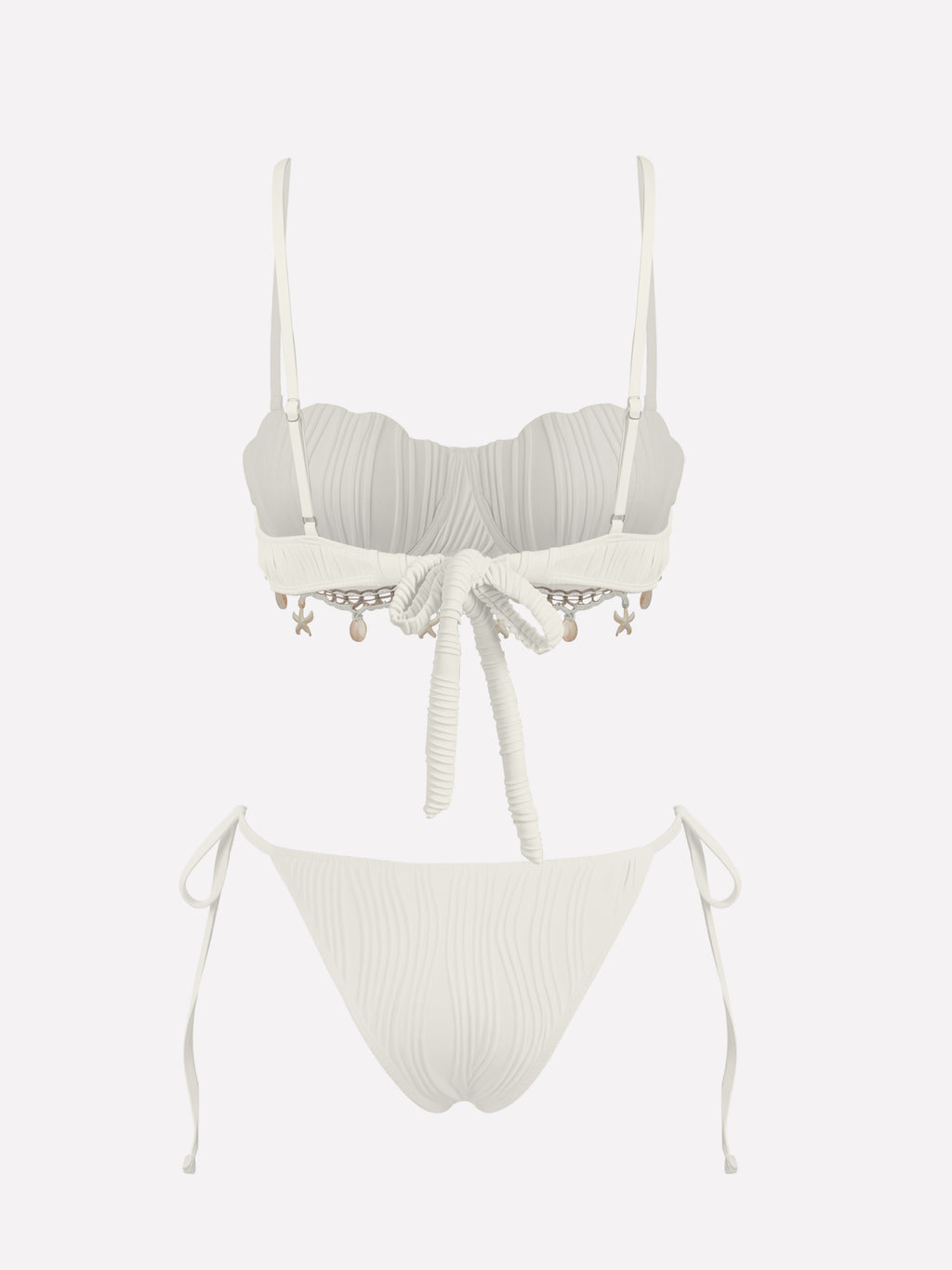 Seluna Shell Detail Bikini Set