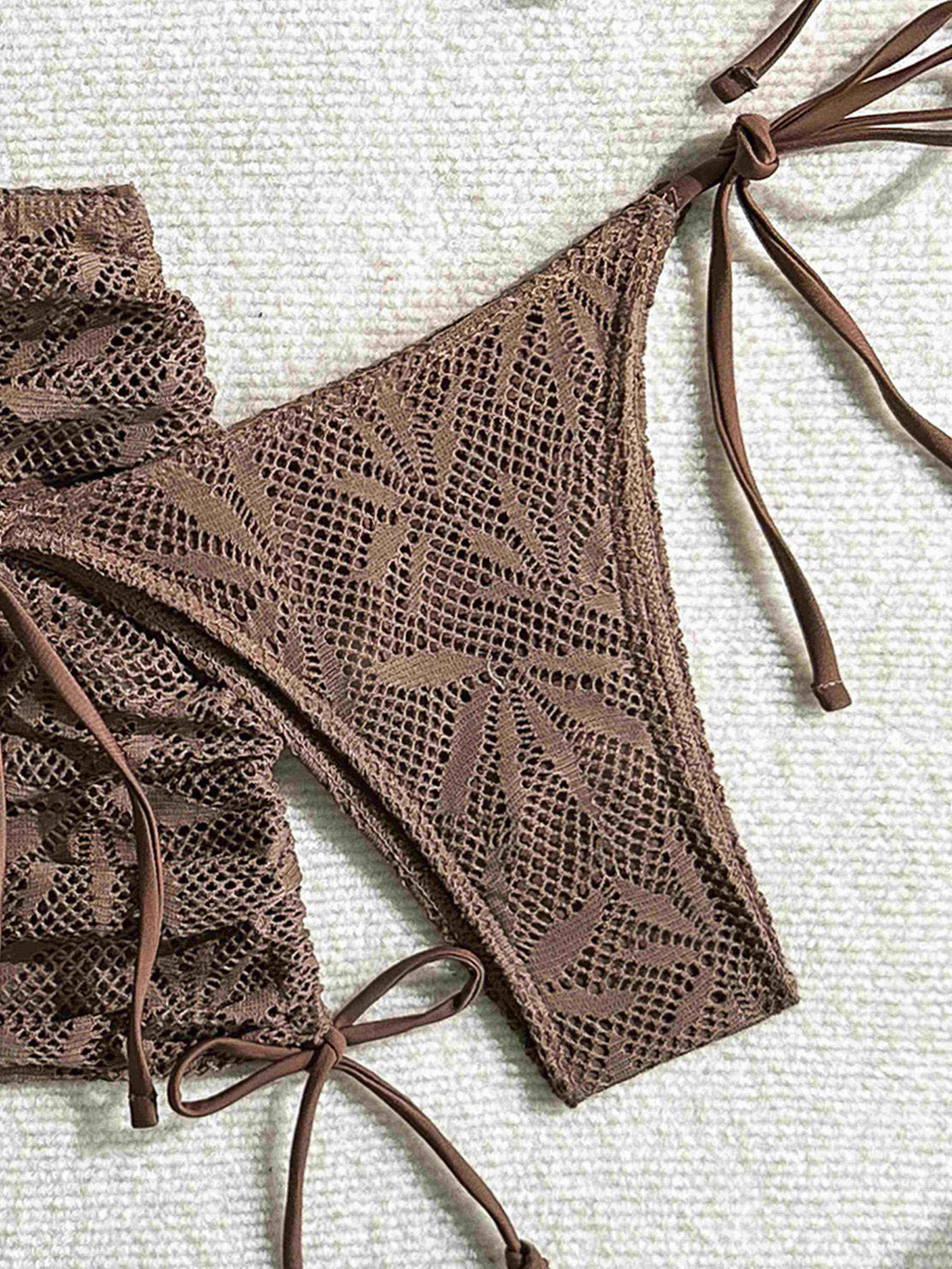 Nerina Leaf Cutout 3-Piece Swim Set