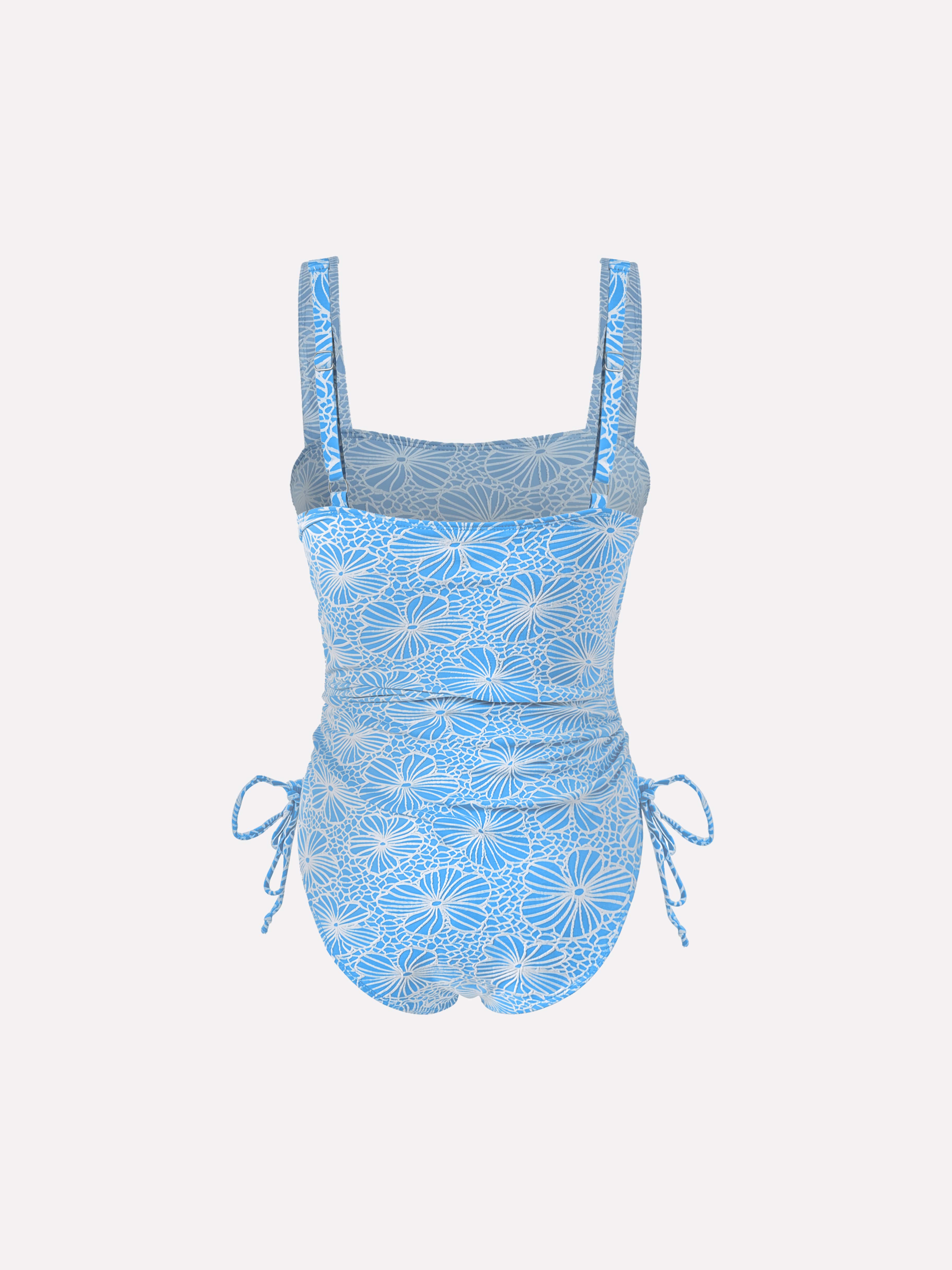Fiora Floral Ruched One-Piece Swimsuit