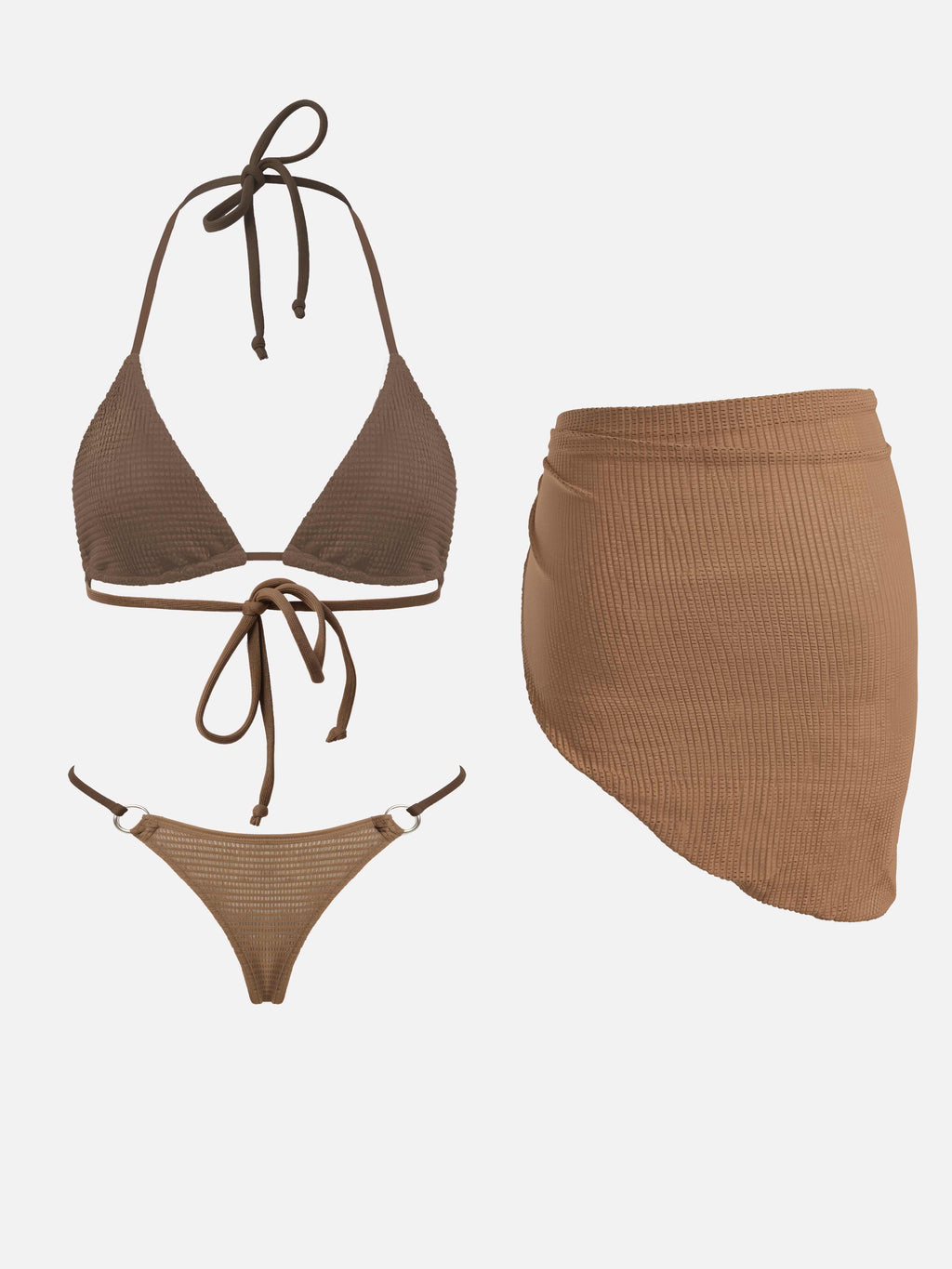 Citria Minimal Check Swim Set