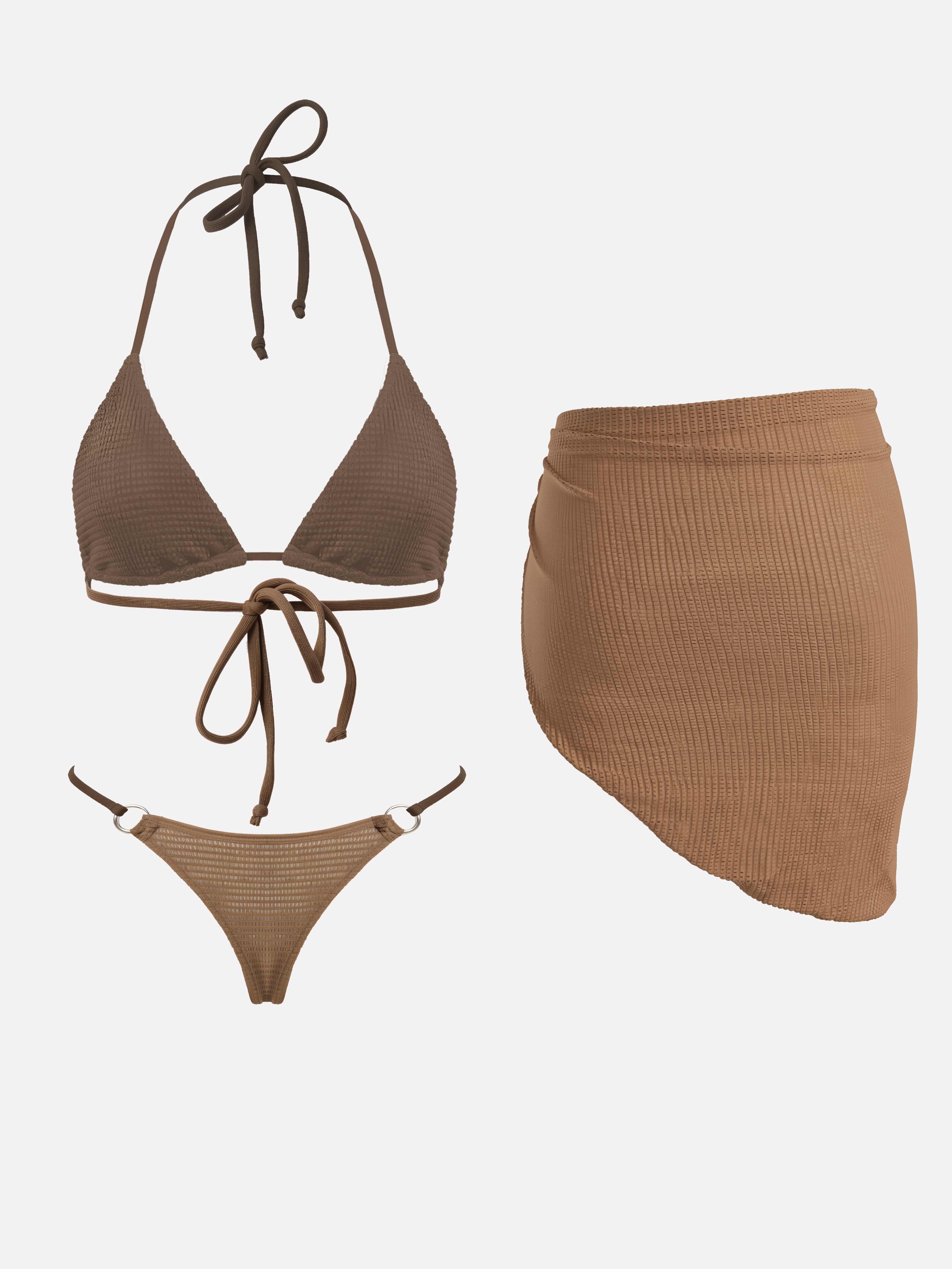 Citria Minimal Check Swim Set