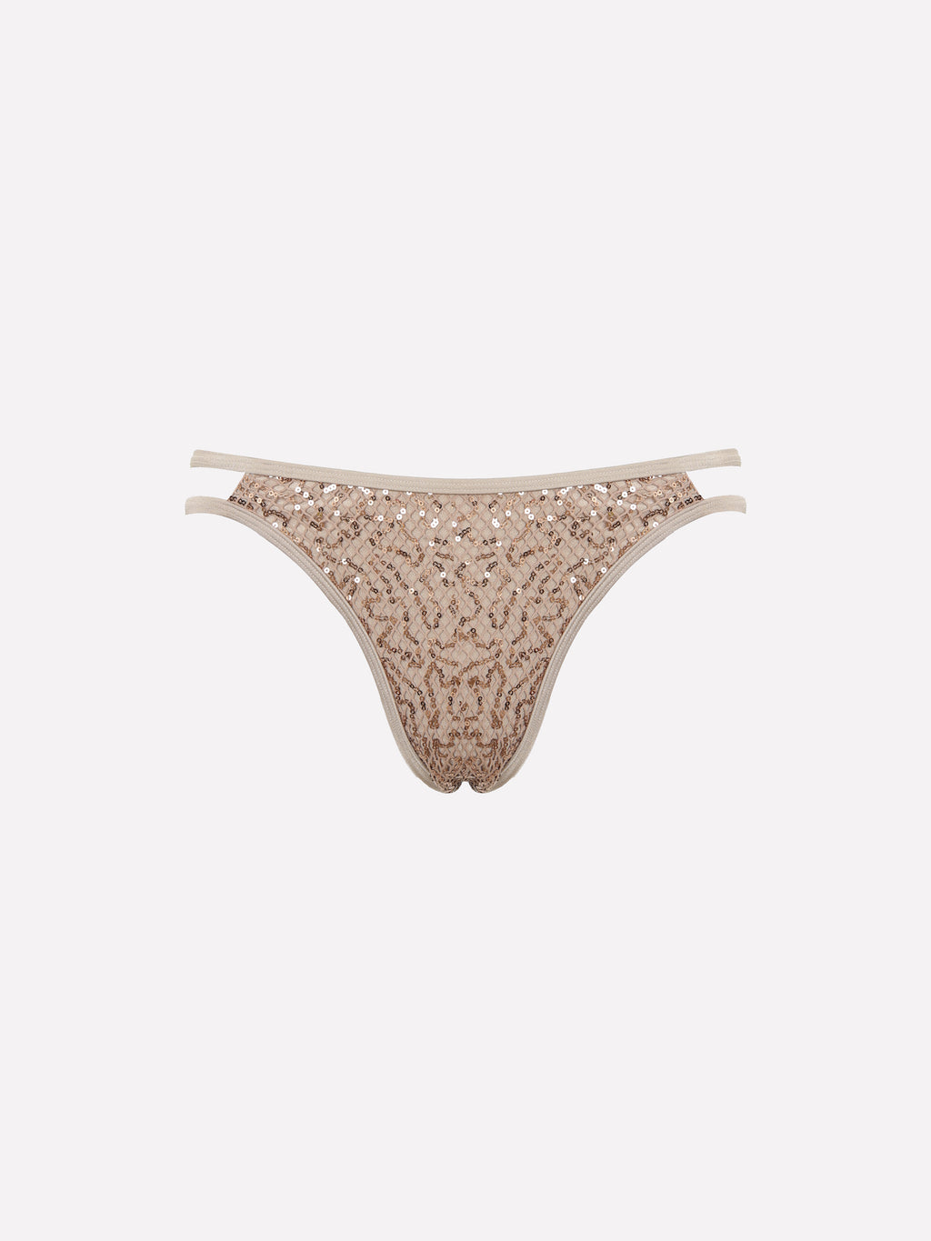 Eirlys Sequin Mesh Bikini Bottom