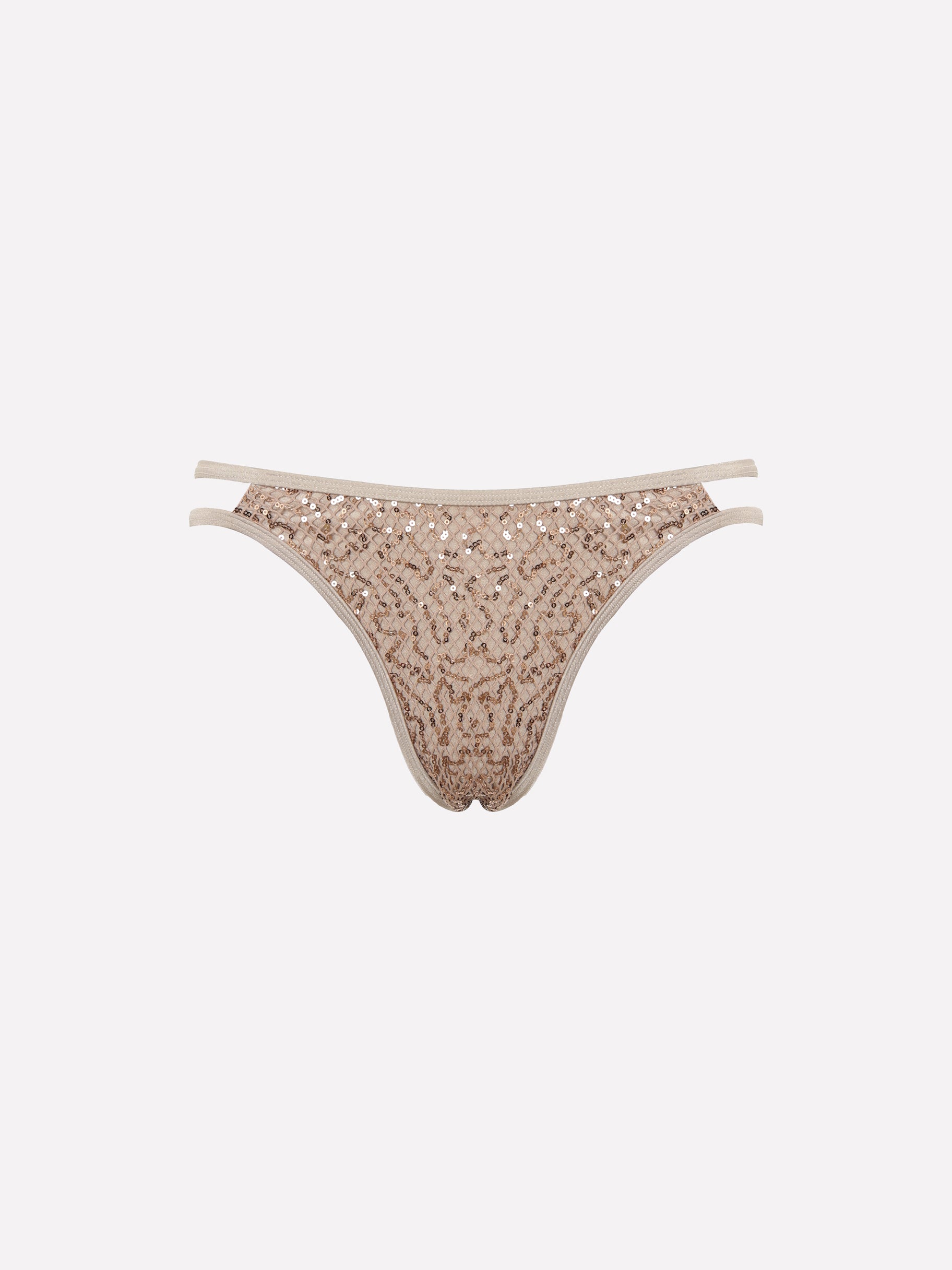 Eirlys Sequin Mesh Bikini Bottom