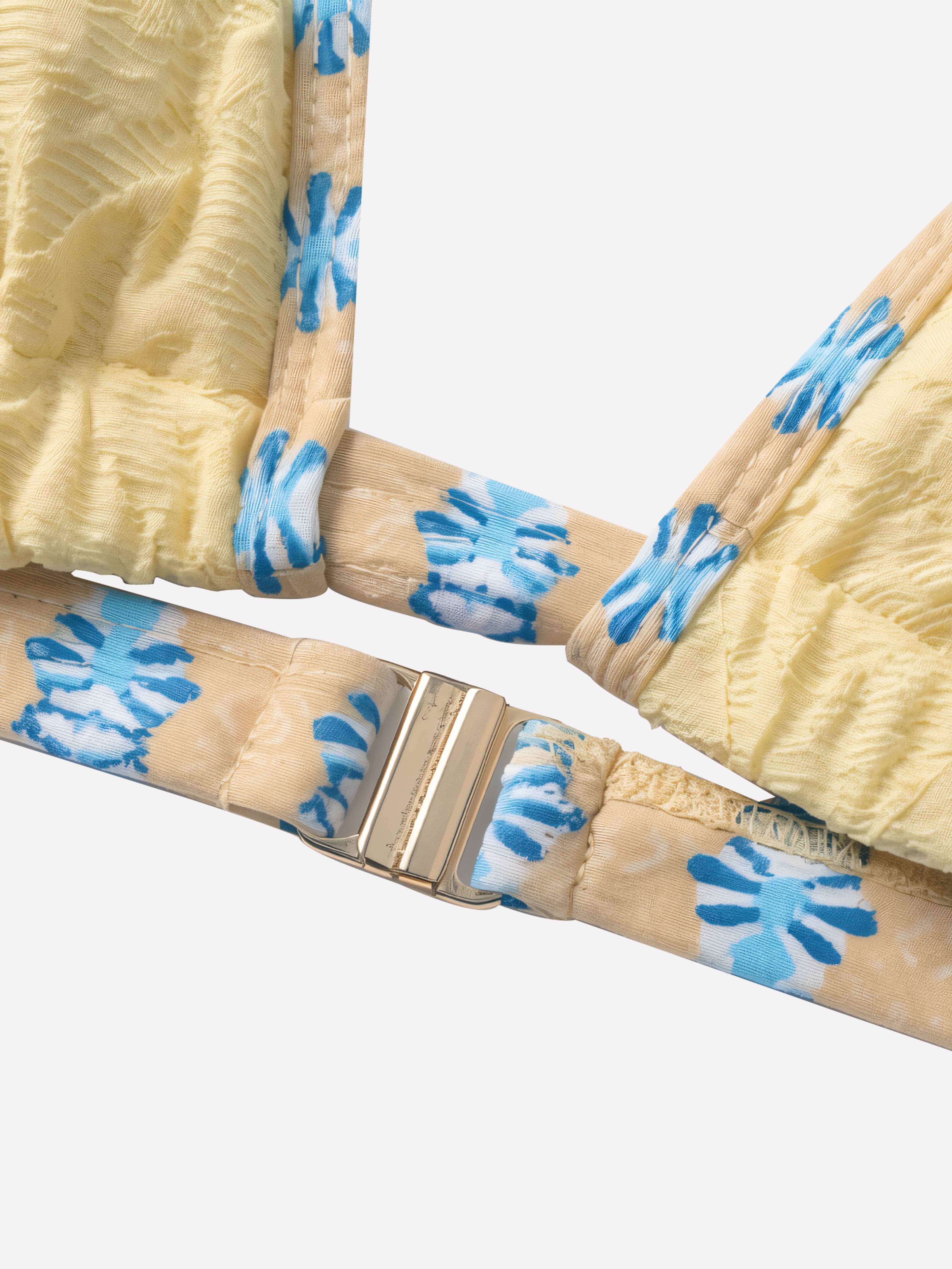 Seluna Tribal Contrast 3-Piece Bikini Set