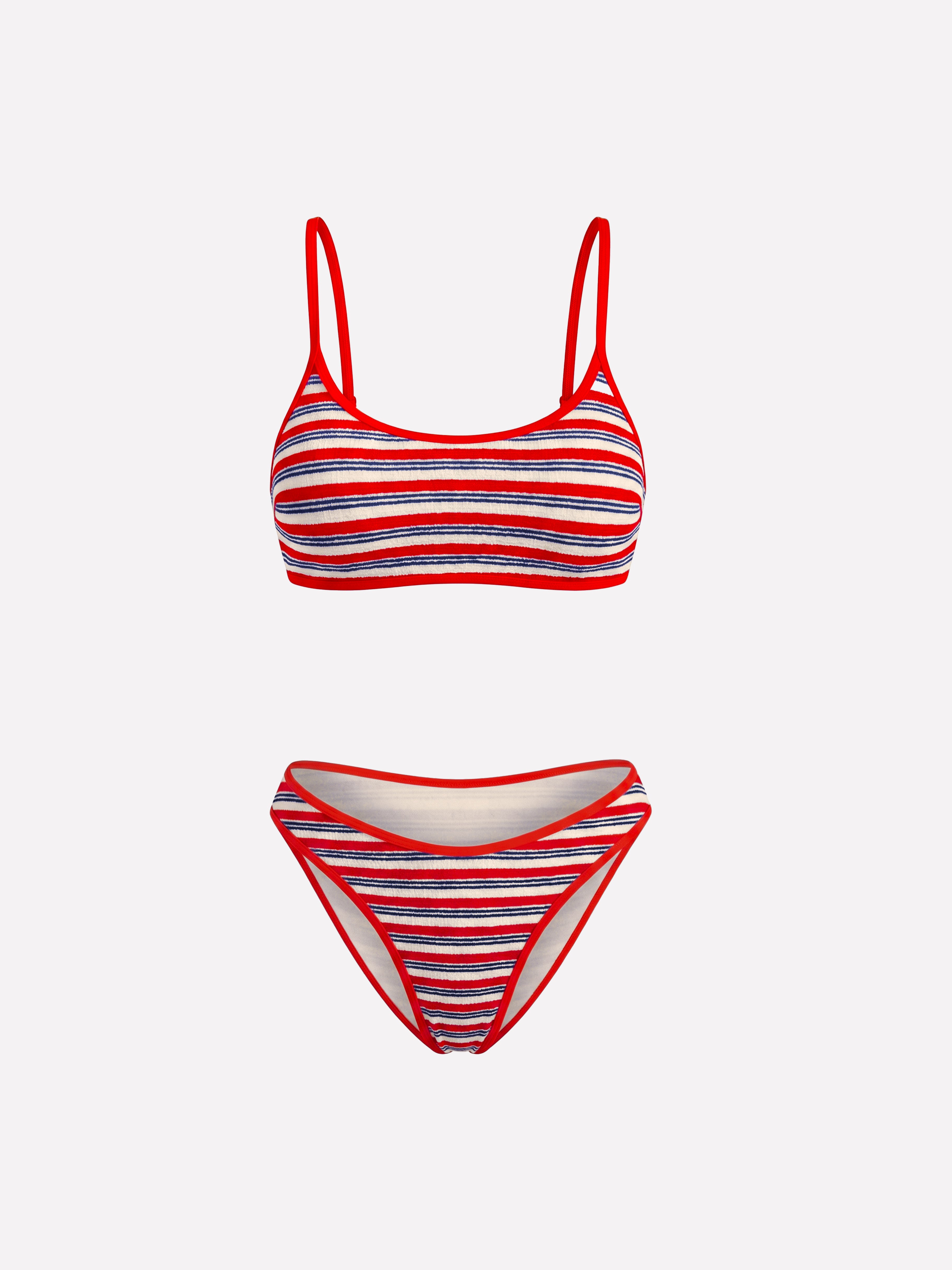 Marée Stripe Triangle Bikini Set