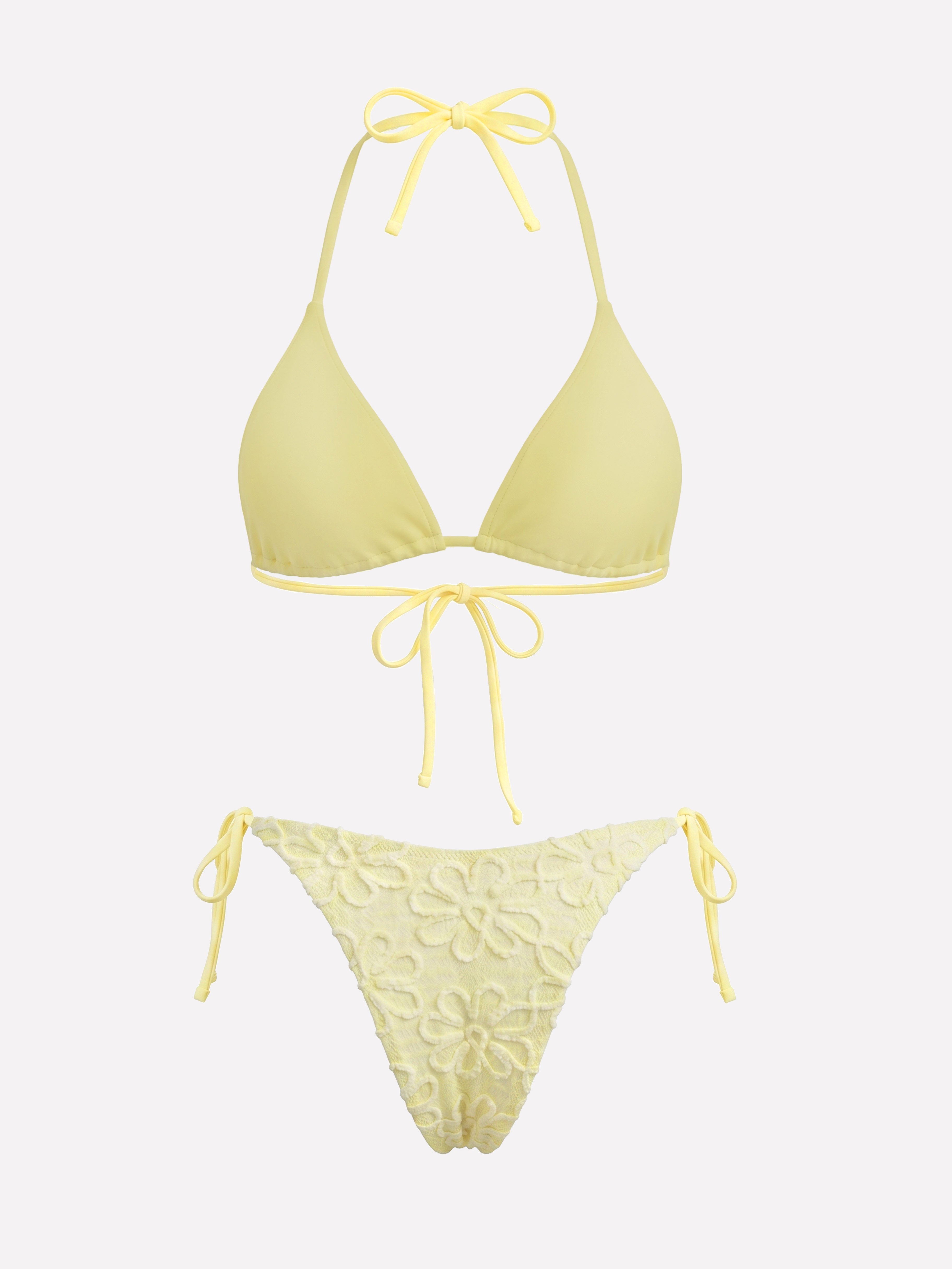 Fiora Ruched Floral Bikini Set