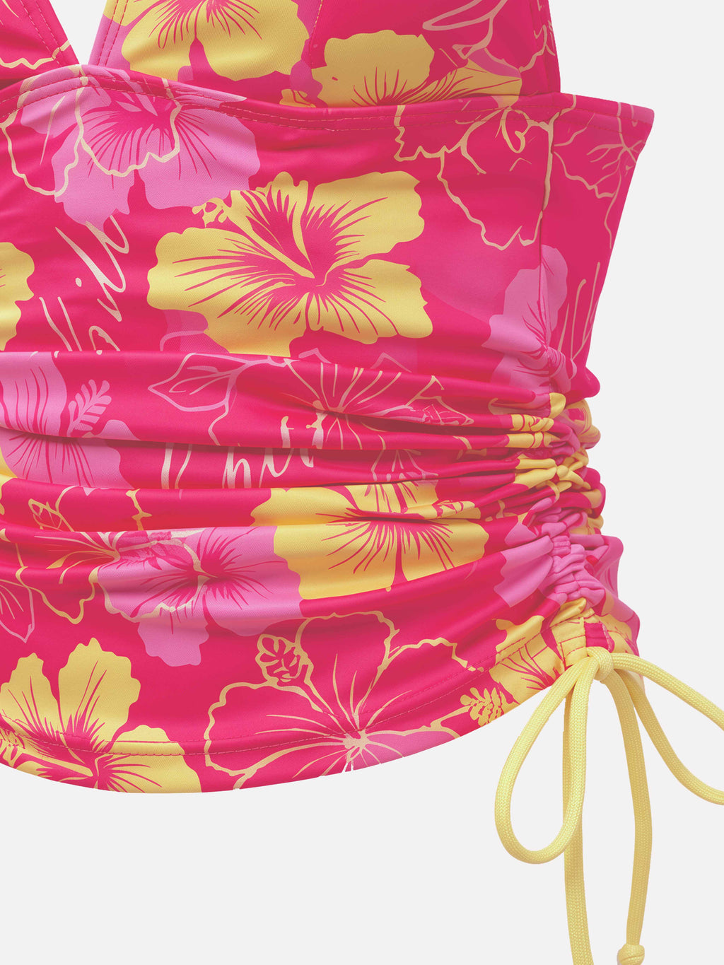Roselle Floral Halter Tankini Set