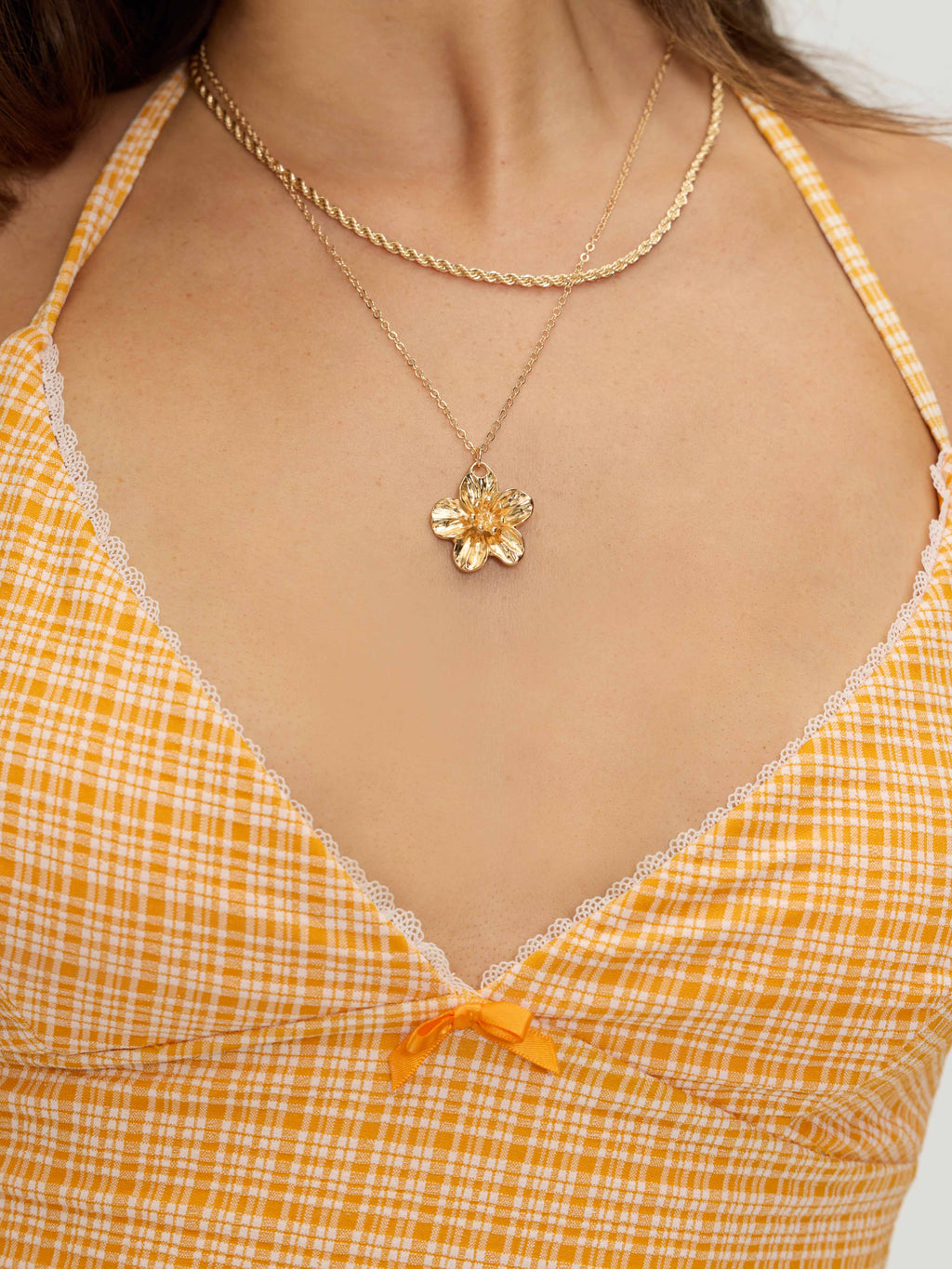 Aurelia Floral Pendant Necklace 2-Piece Set