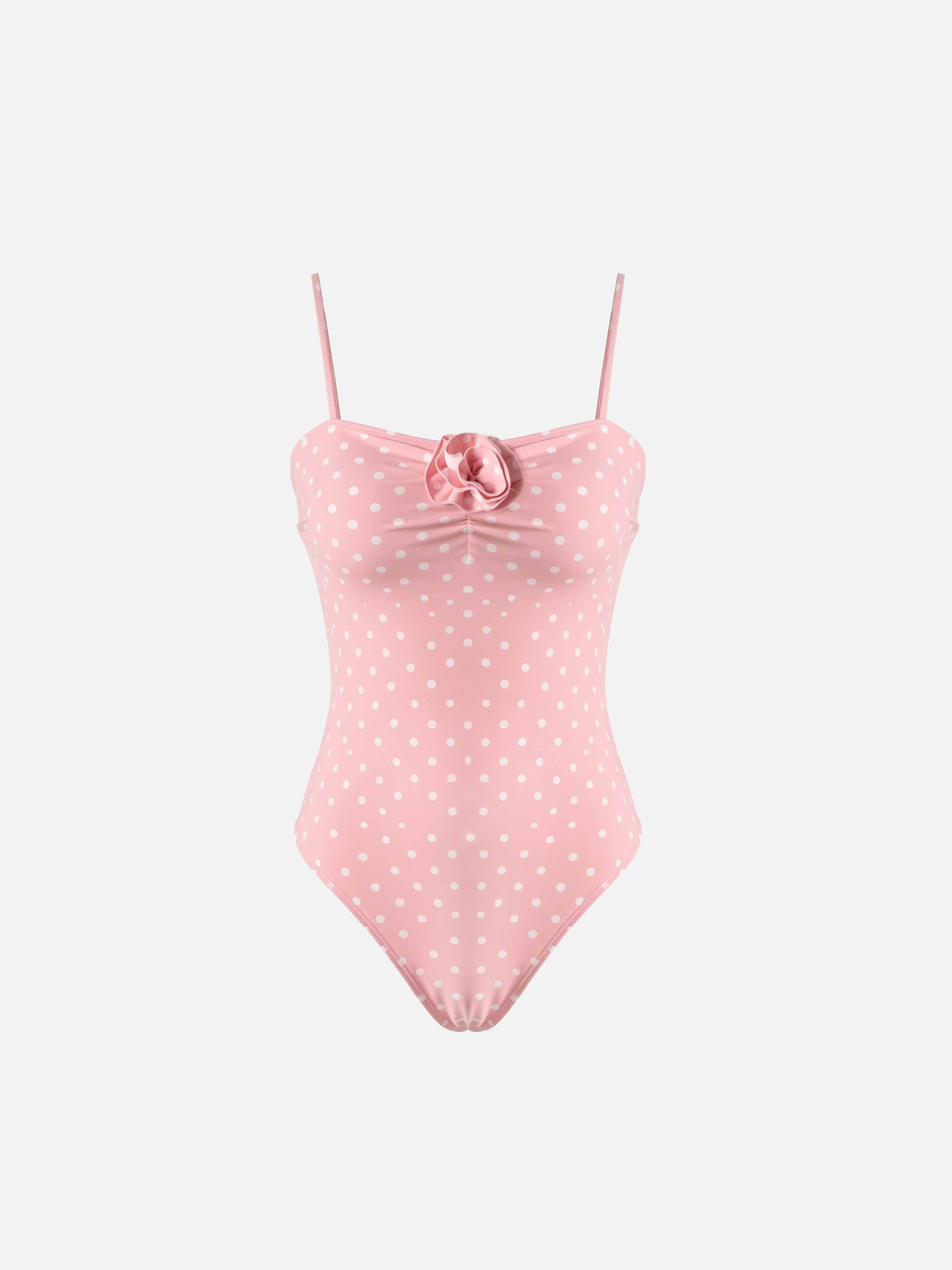 Seluna Rose Polka Dot One-Piece Swimsuit