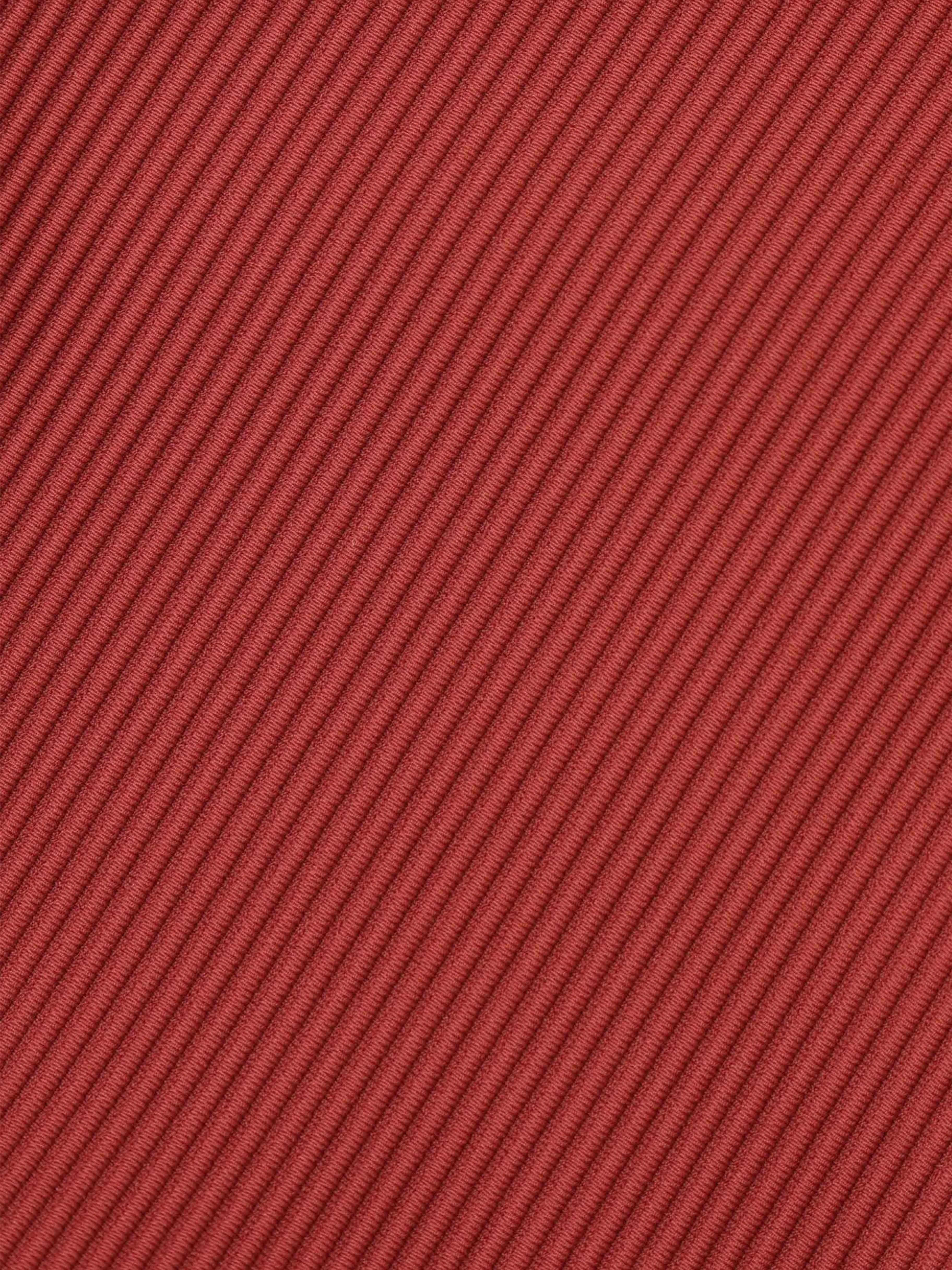 Serra Contrast Scalloped Tankini Bottom-Brick Red