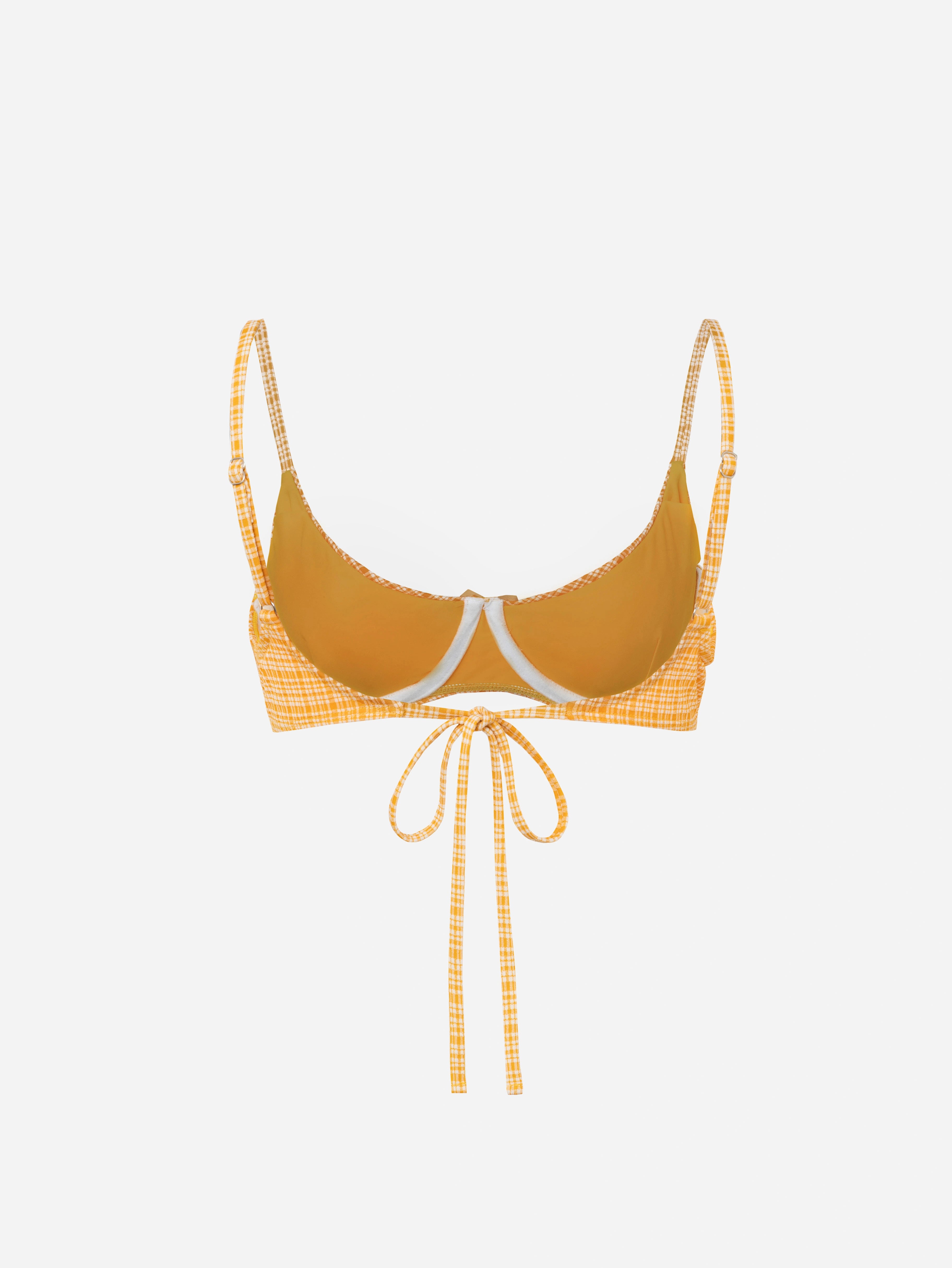 Citria Bow Bikini Top-Orange