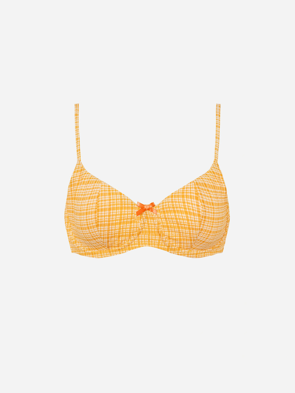 Citria Bow Bikini Top-Orange