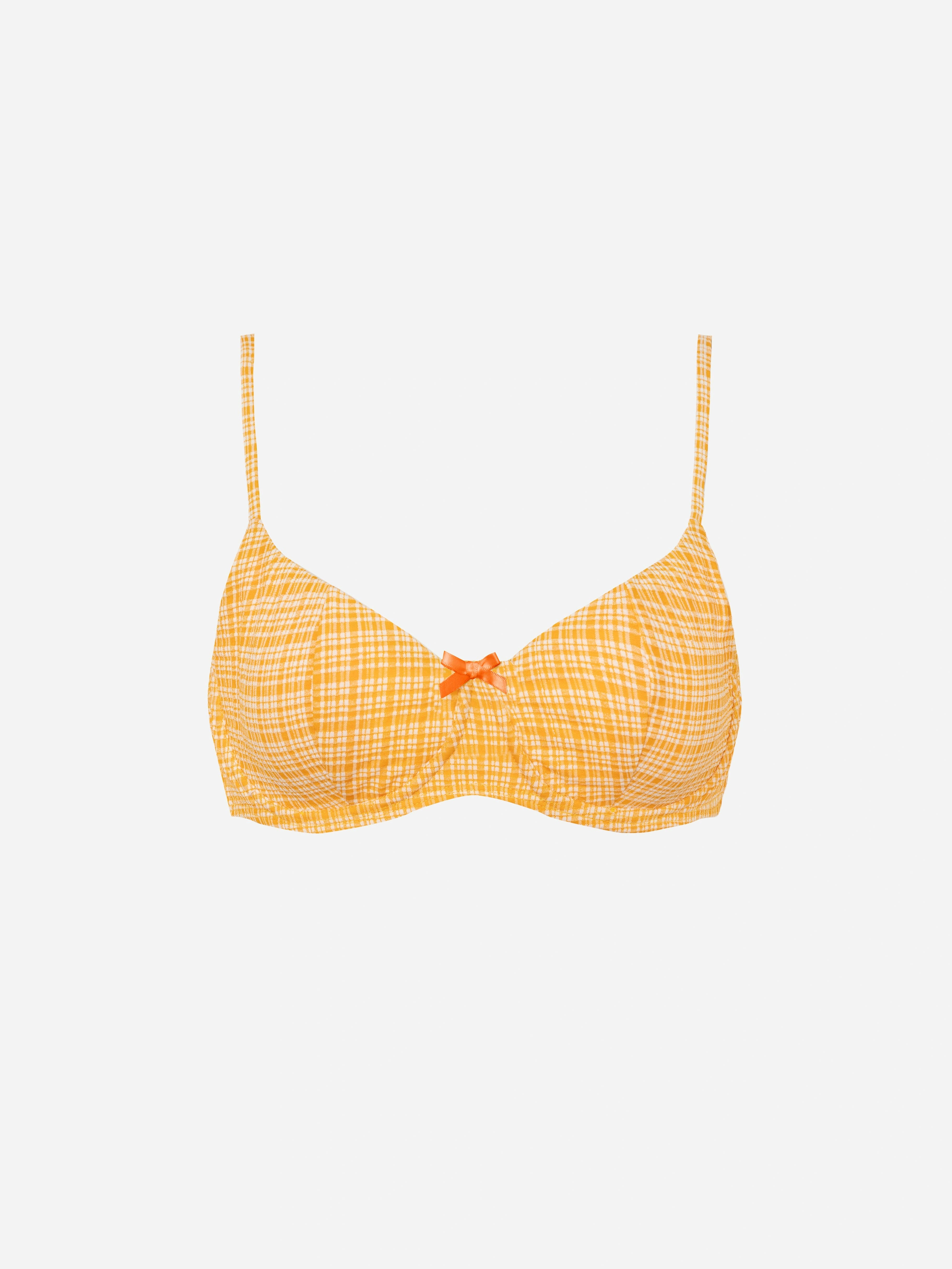 Citria Bow Bikini Top-Orange