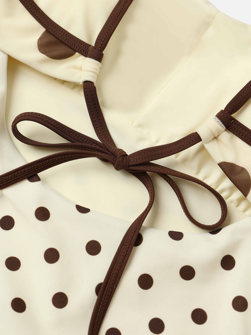 Dorea Polka Dot Bow Tankini Top