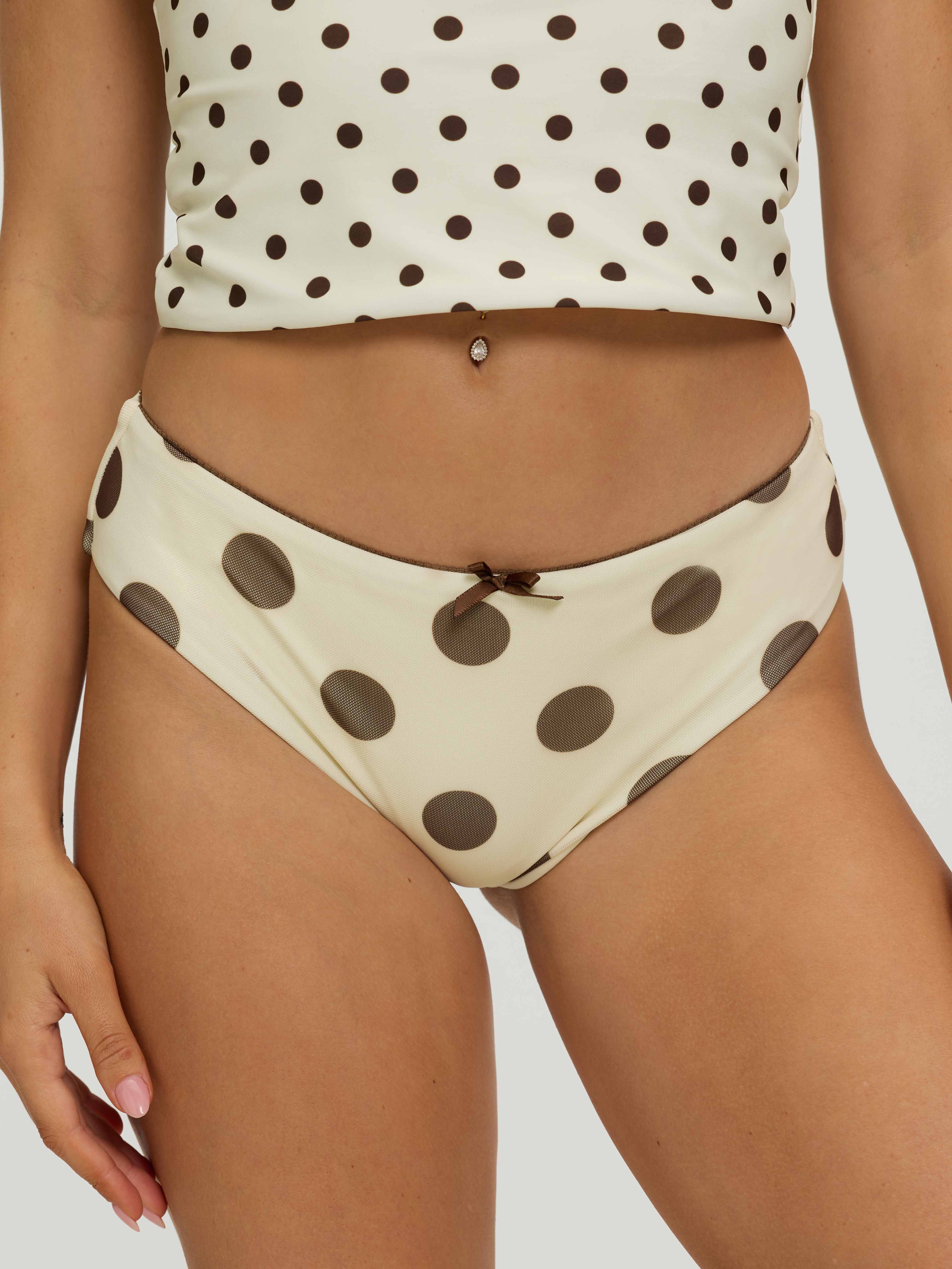 Dorea Polka Dot Bow Tankini Bottom