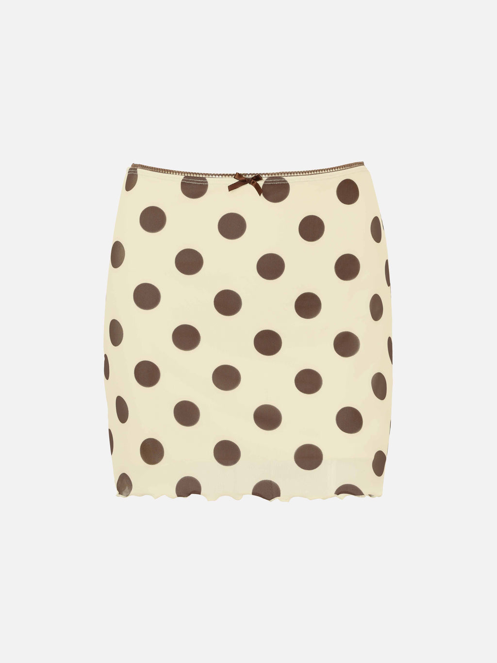 Dorea Polka Dot Bow Beach Skirt Cover-Up