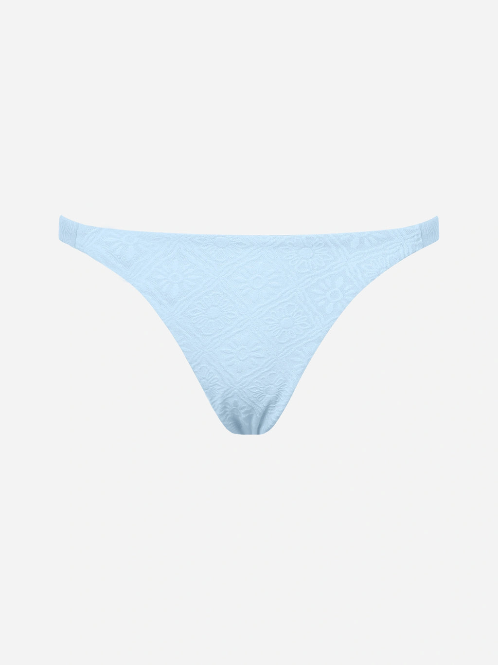 Solara Jacquard Bikini Bottom-Blue