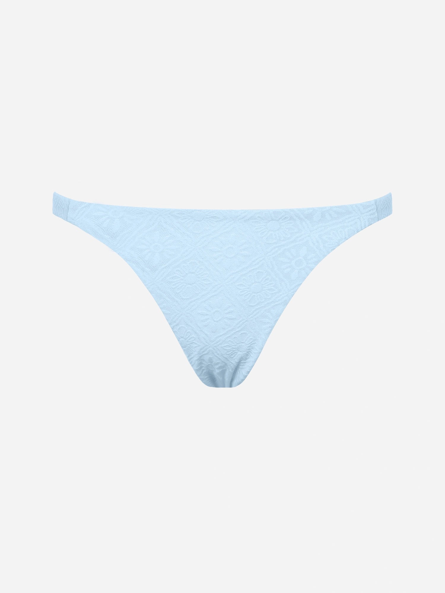 Solara Jacquard Bikini Bottom-Blue