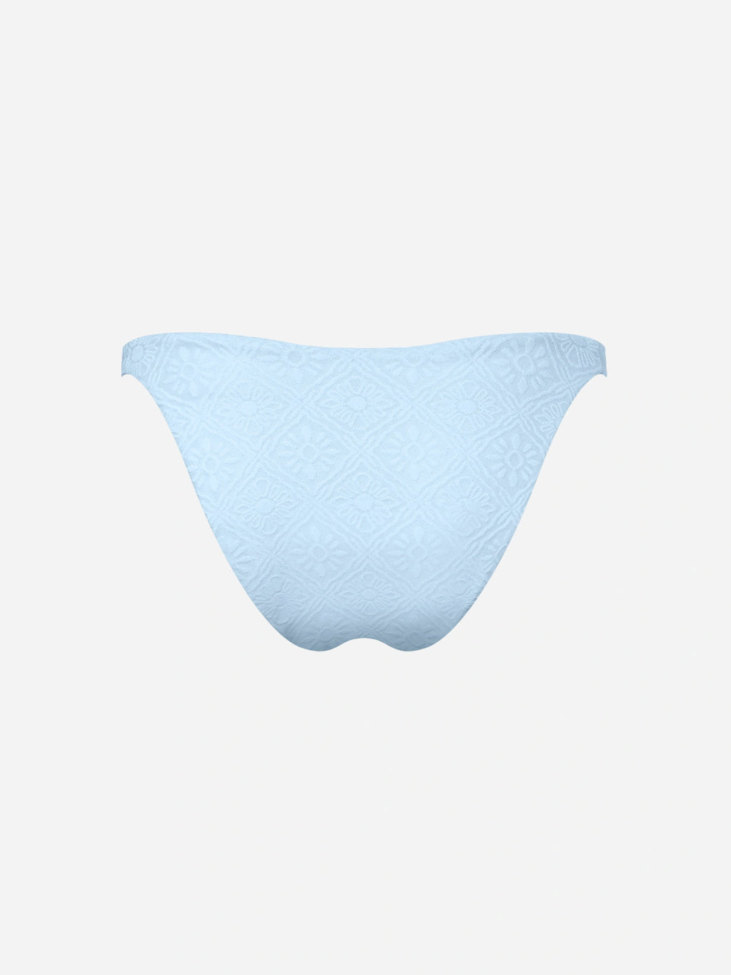 Solara Jacquard Bikini Bottom-Blue