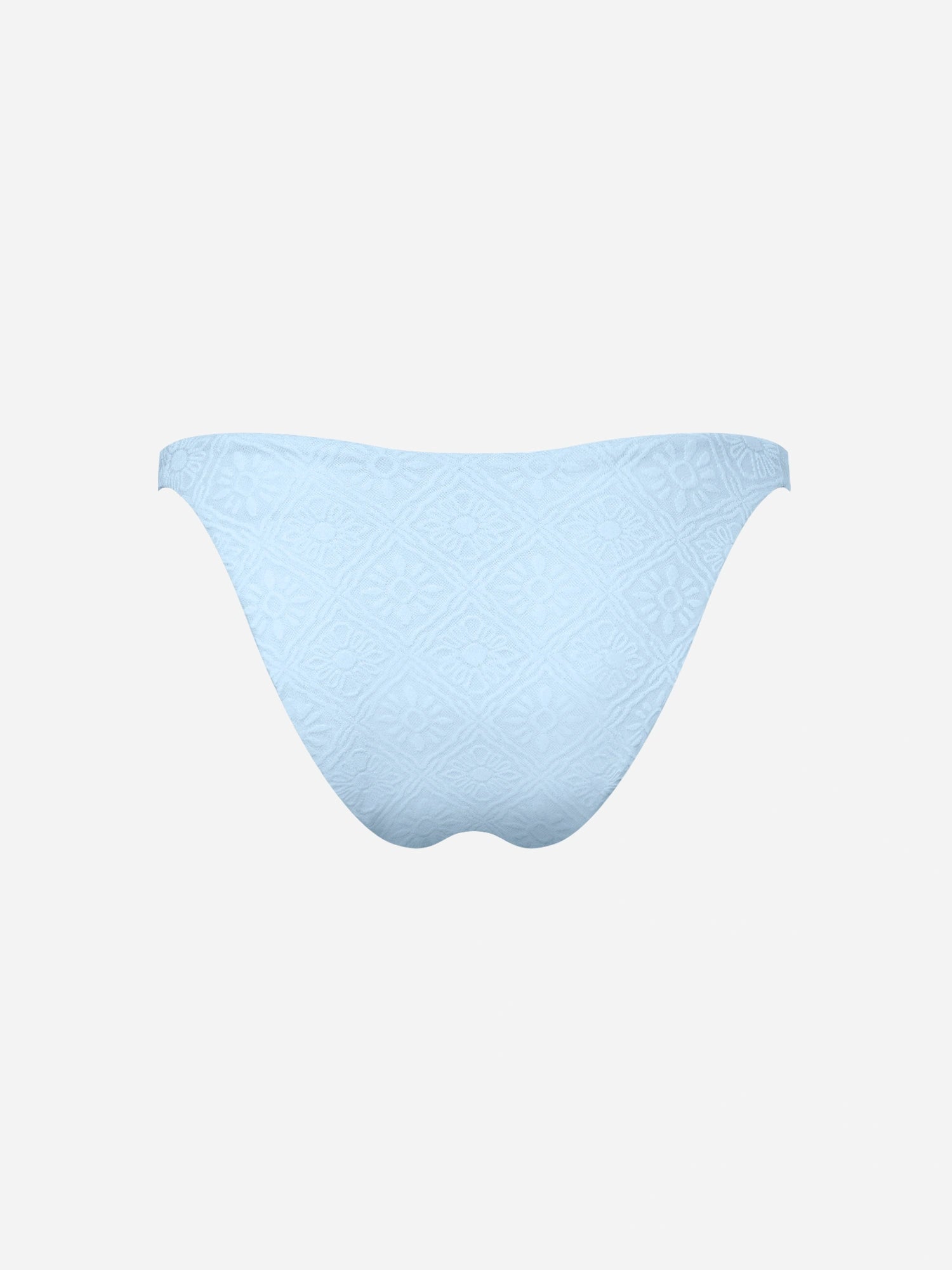 Solara Jacquard Bikini Bottom-Blue
