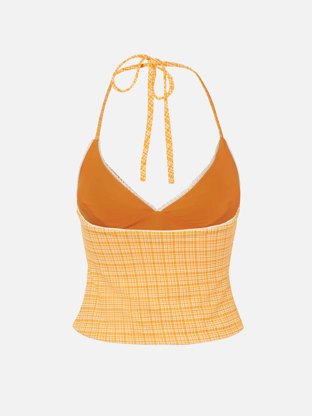 Citria Halter Tankini Top-Orange