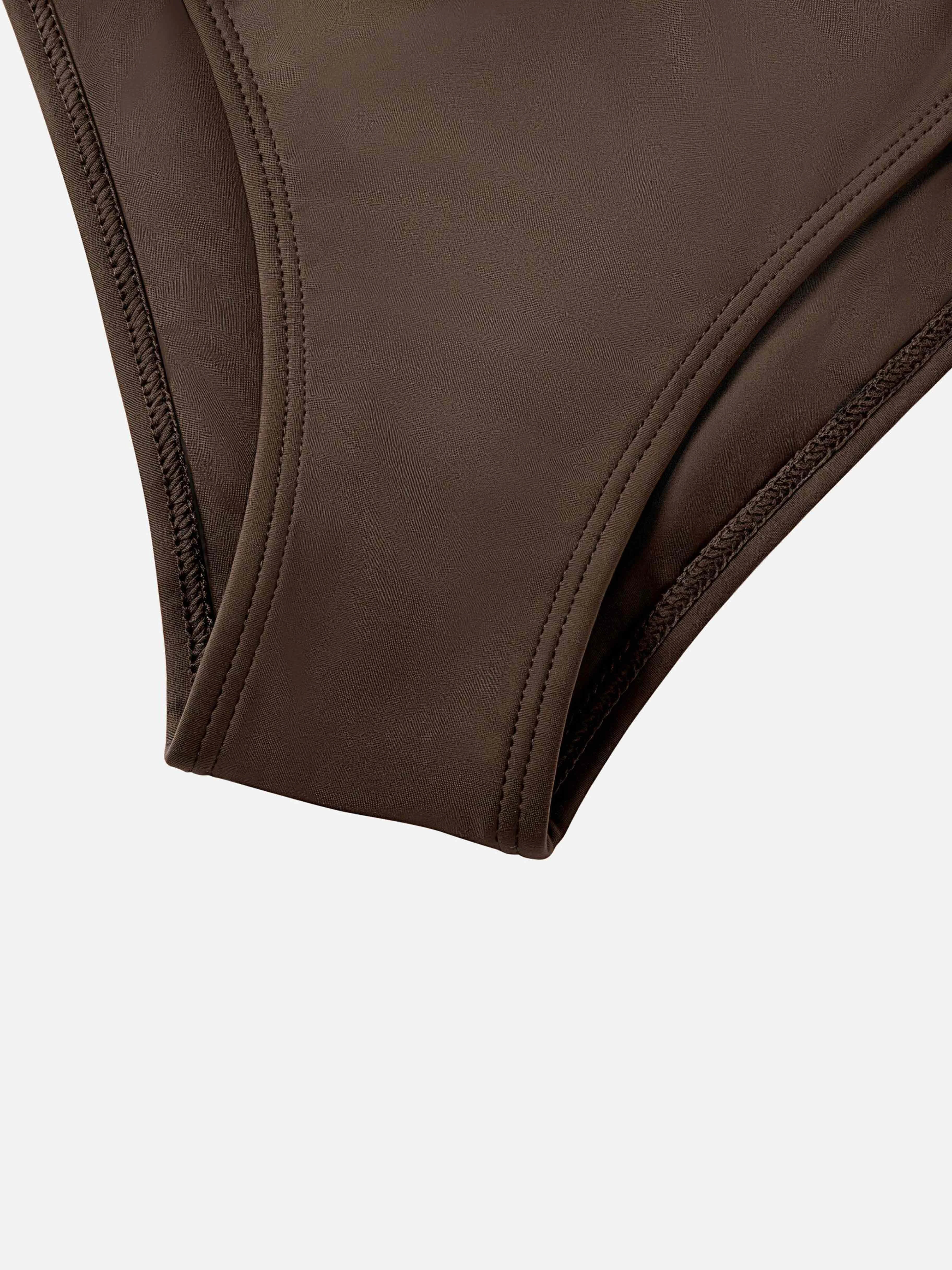 Sable Ring Bikini Bottom-Brown