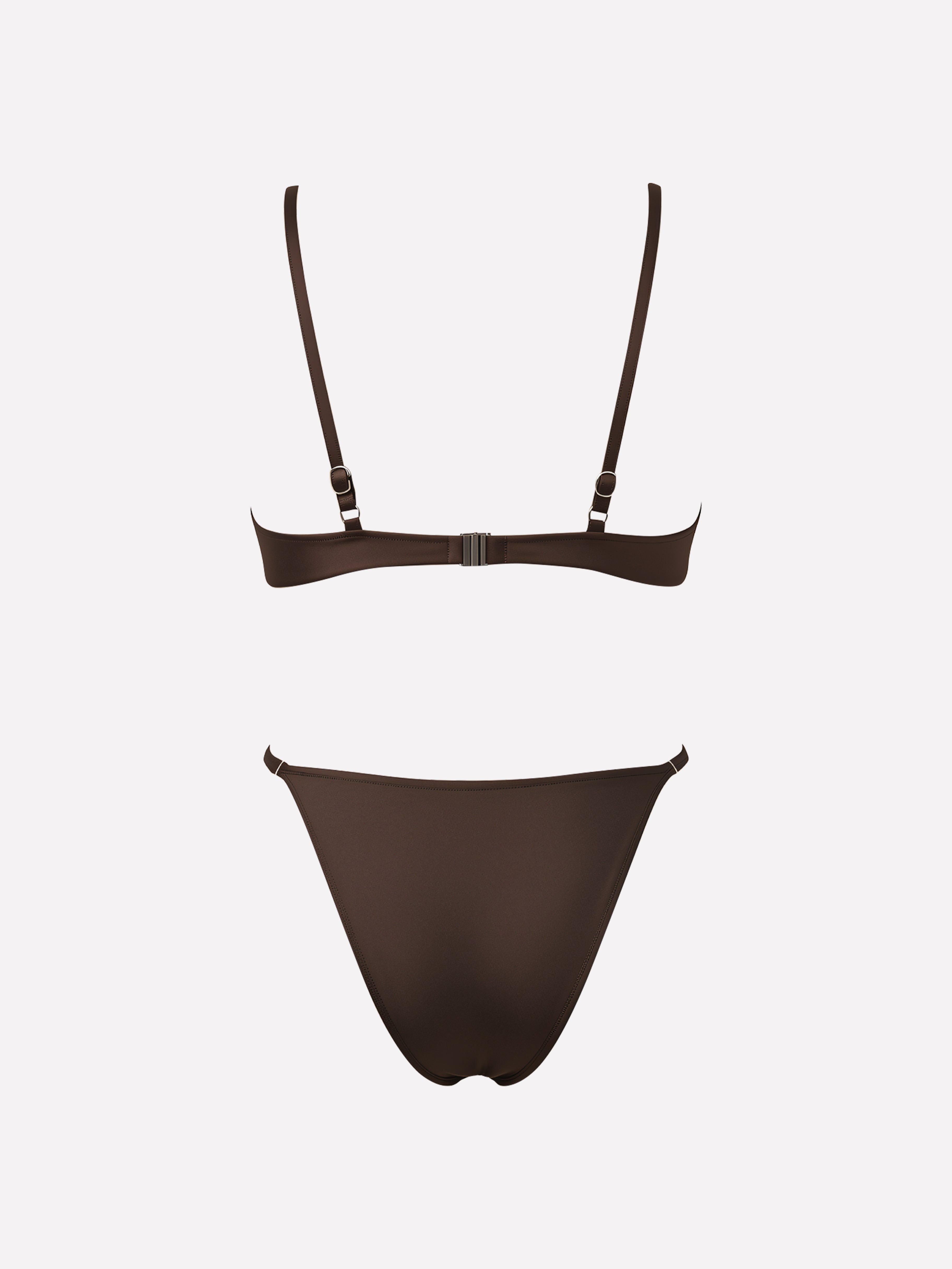 Sable Ruched Strap Bikini Set