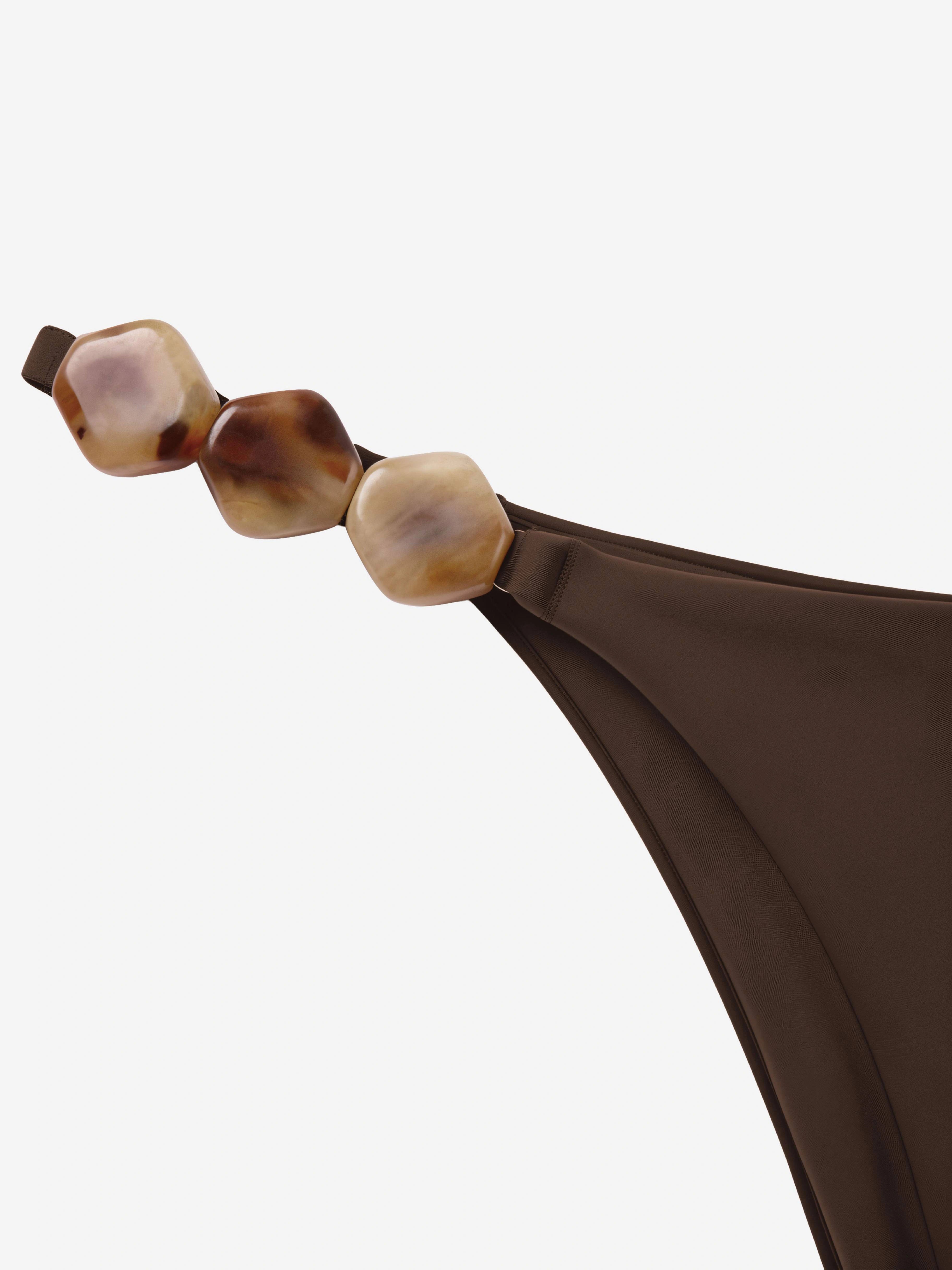 Sable Tie-Waist Bikini Bottom-Brown