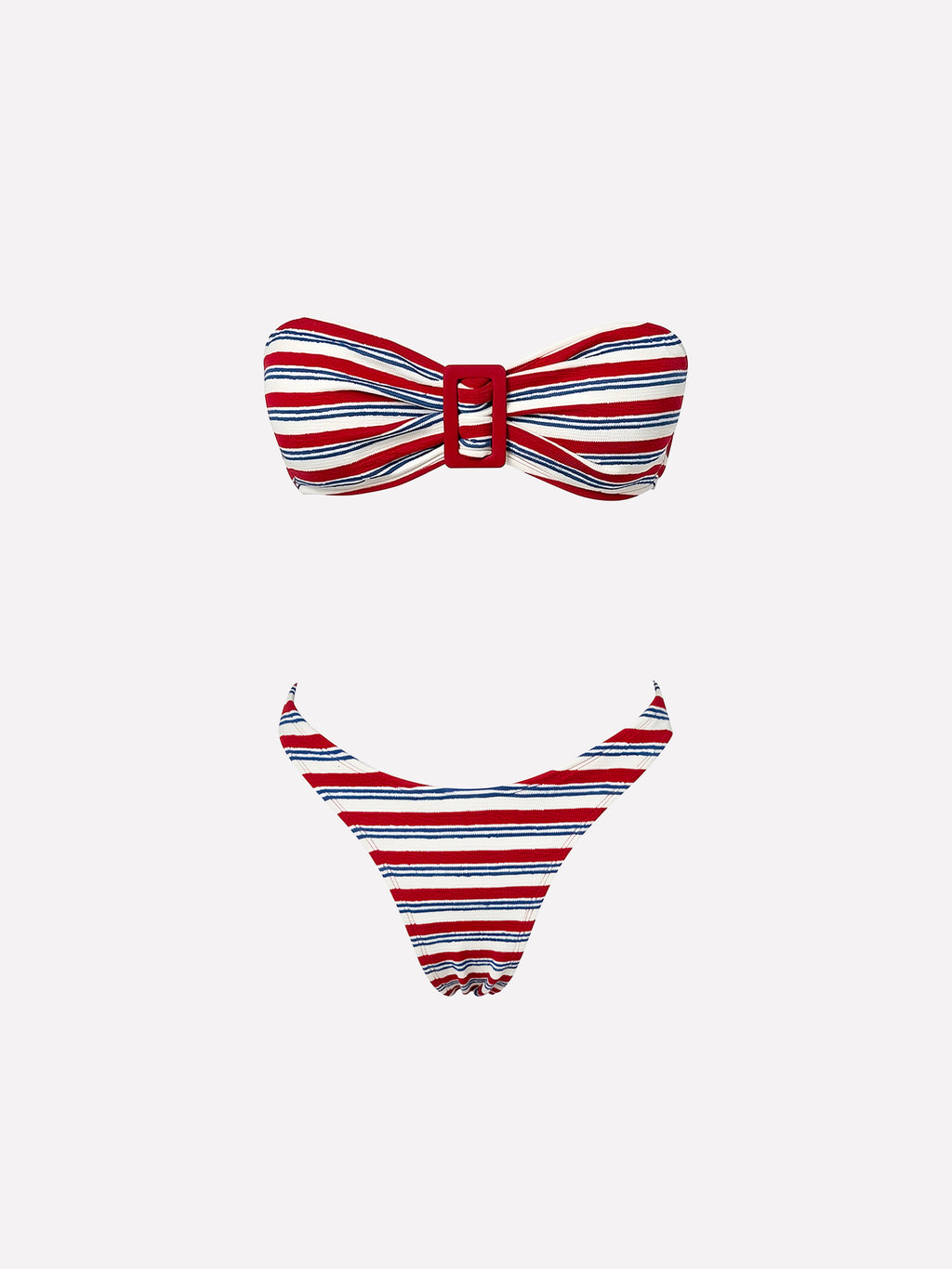Marée Striped Bandeau Bikini Set