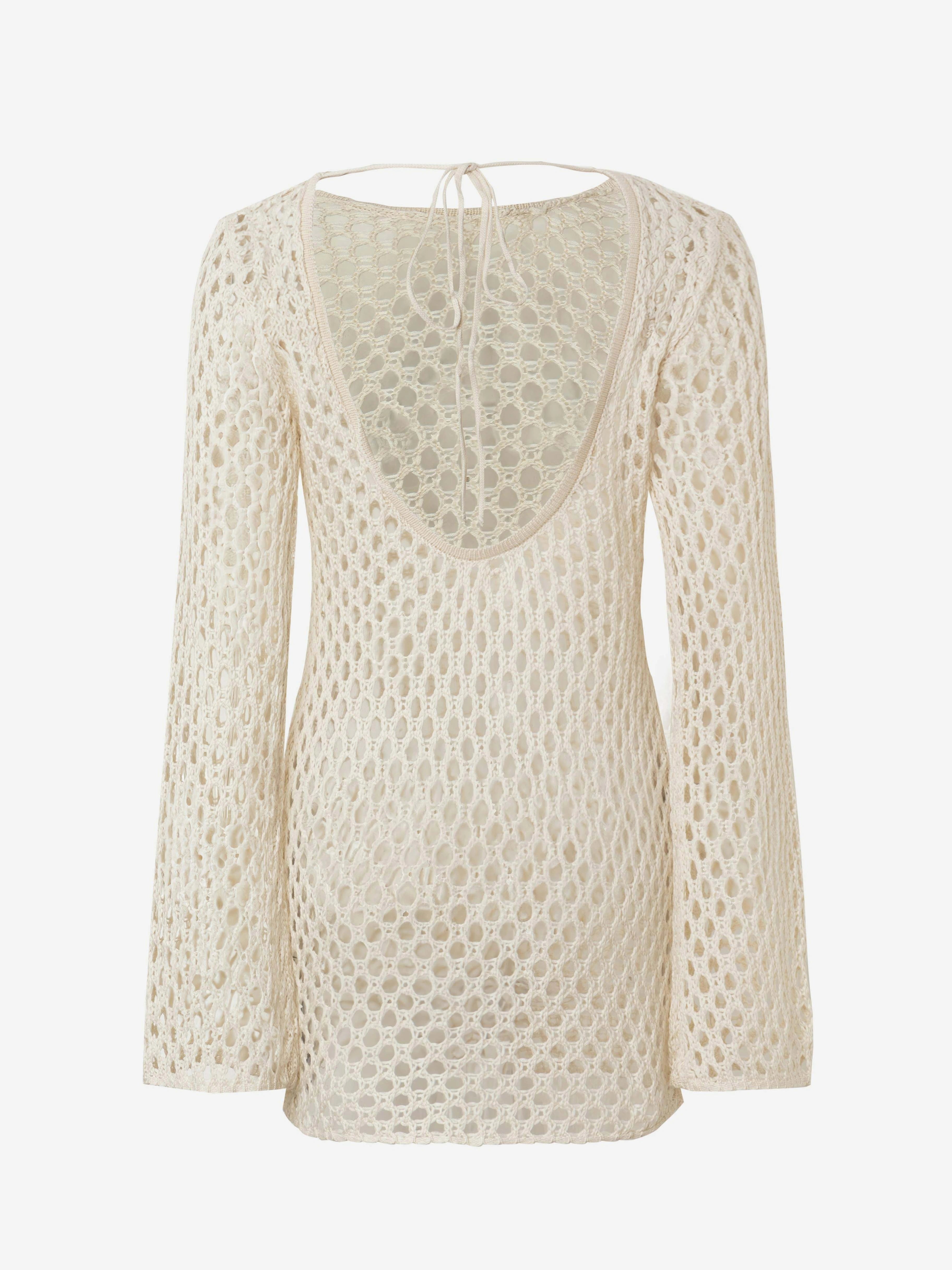 Cutout Beach Cover-Up-Apricot