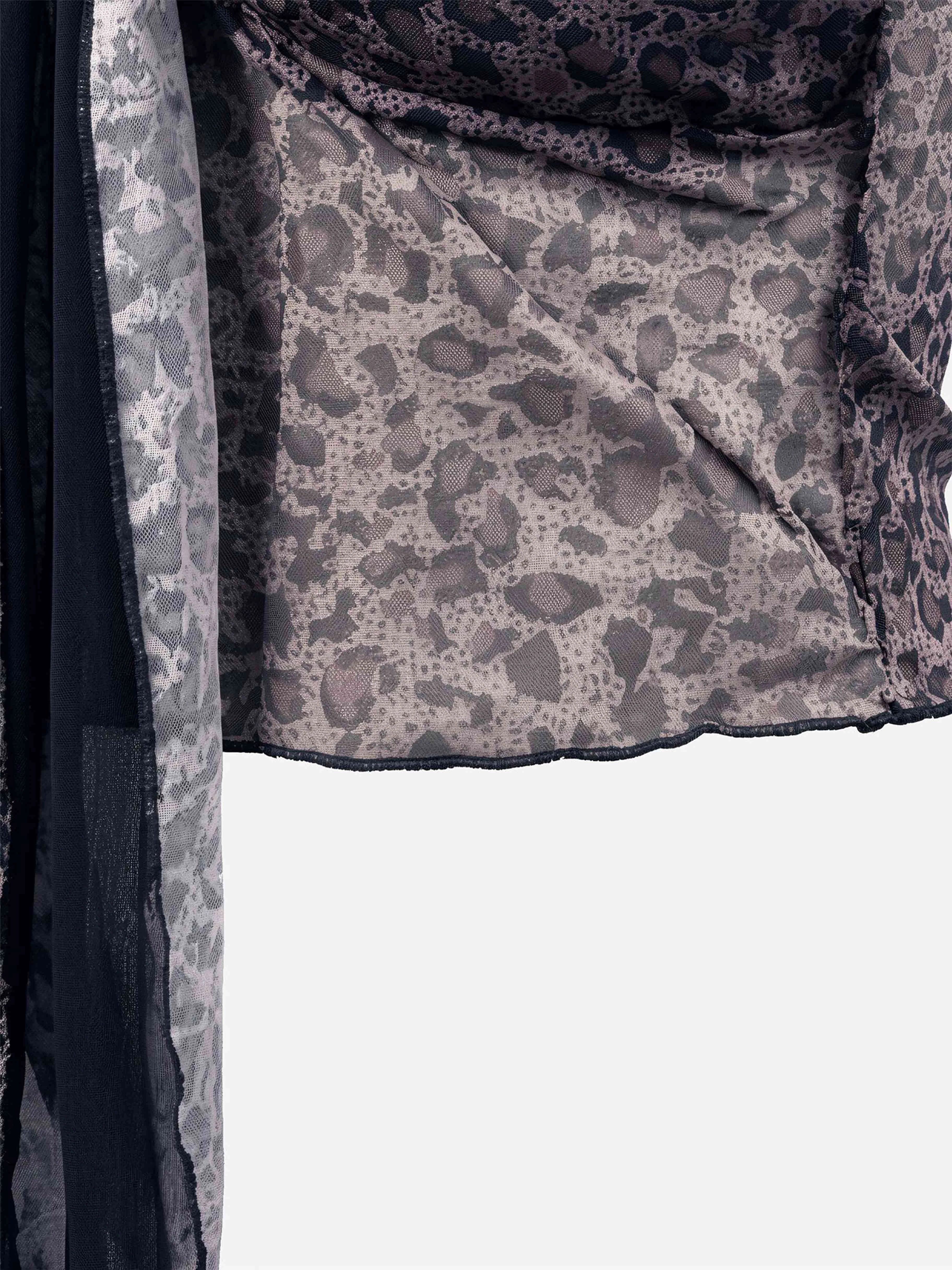 Savara Leopard Halter Tankini Top-Camel