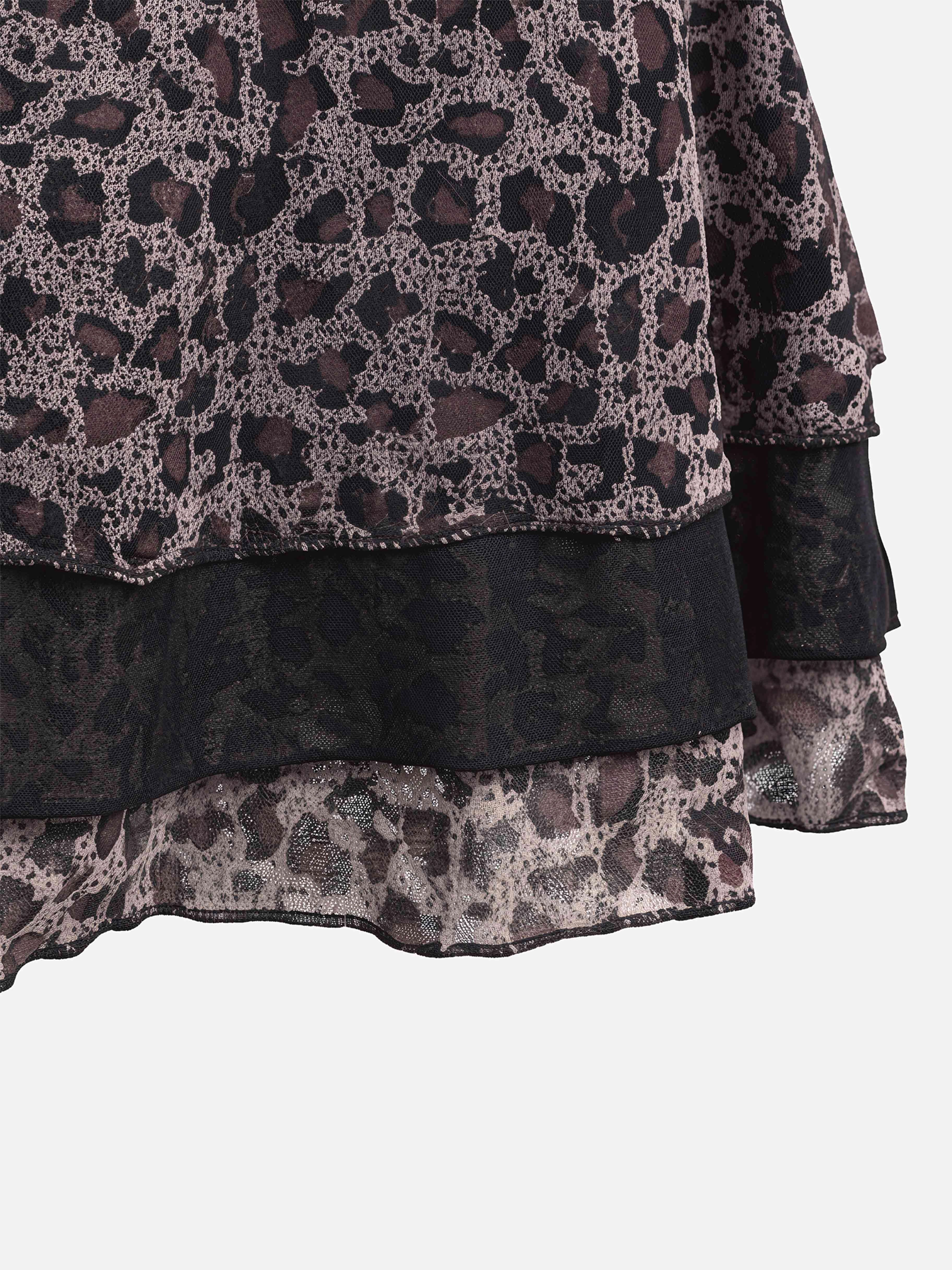Savara Leopard Beach Cover-Up-Camel