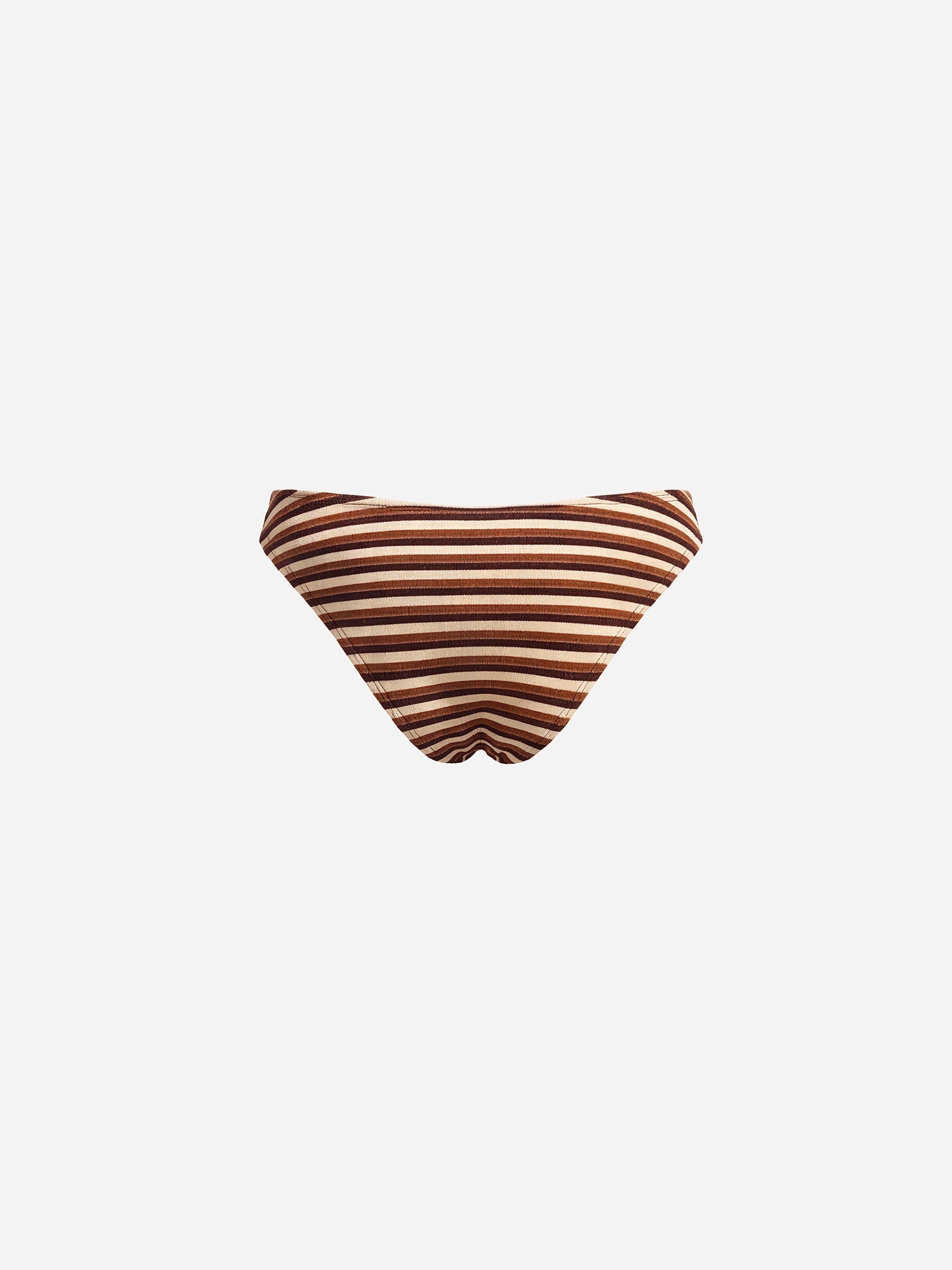 Thalor Starfish Striped Bikini Bottom-Brown