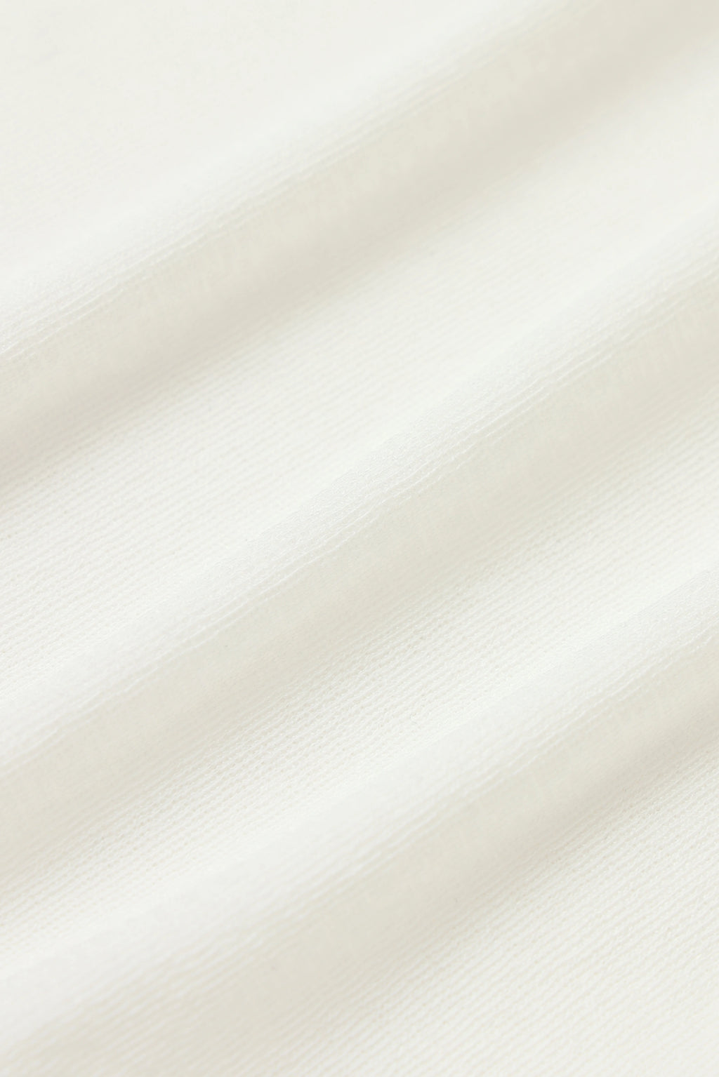 One-Shoulder Elastic Waist Top-White