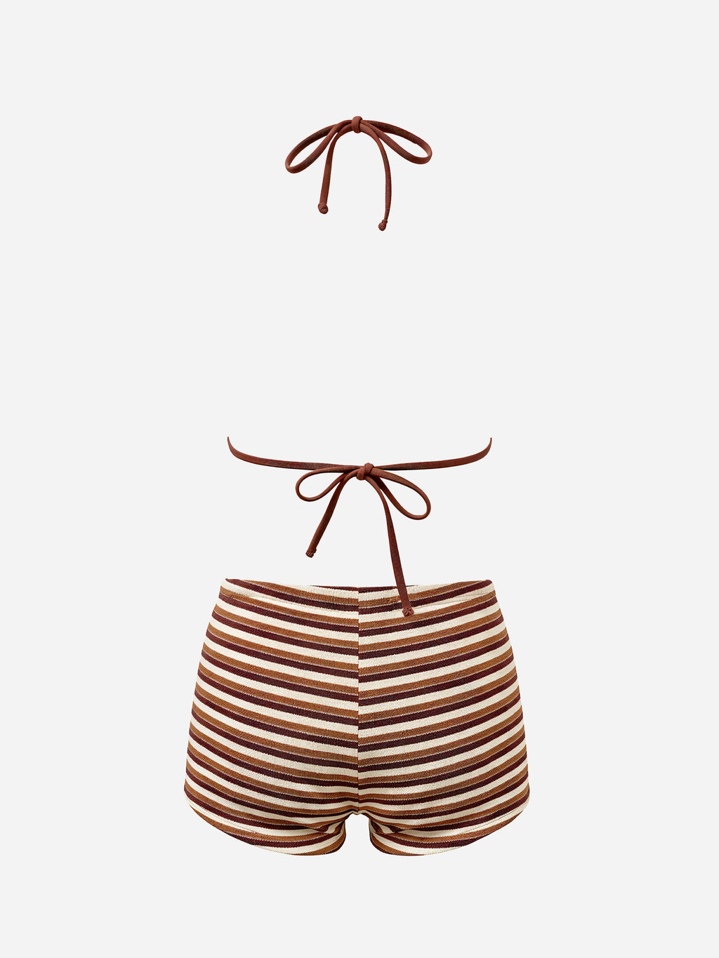 Thalor Striped Triangle Bikini Set