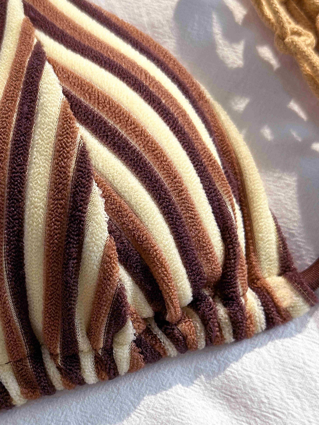 Thalor Striped Triangle Bikini Set