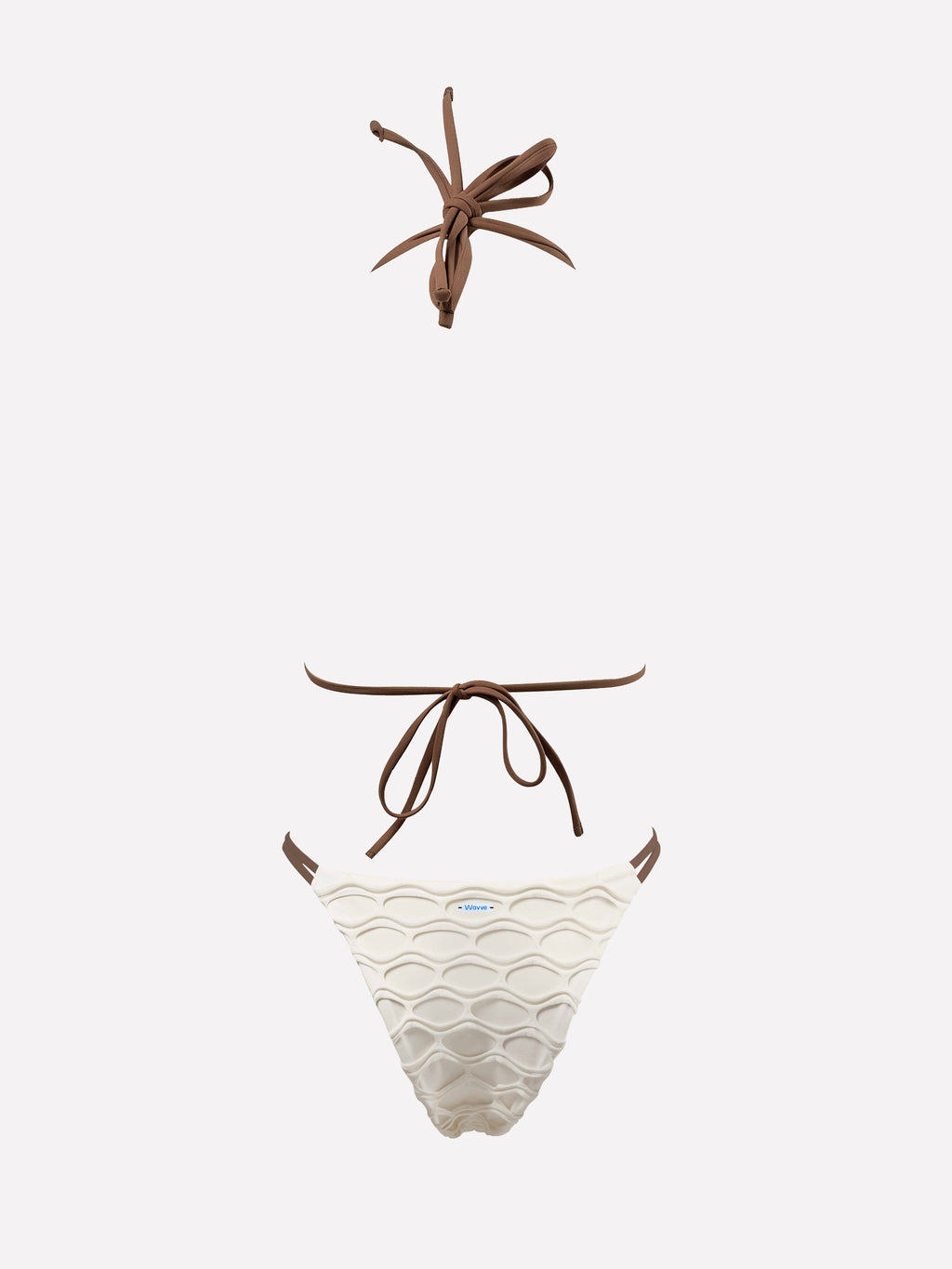 Lunel Contrast Textured Bikini Set