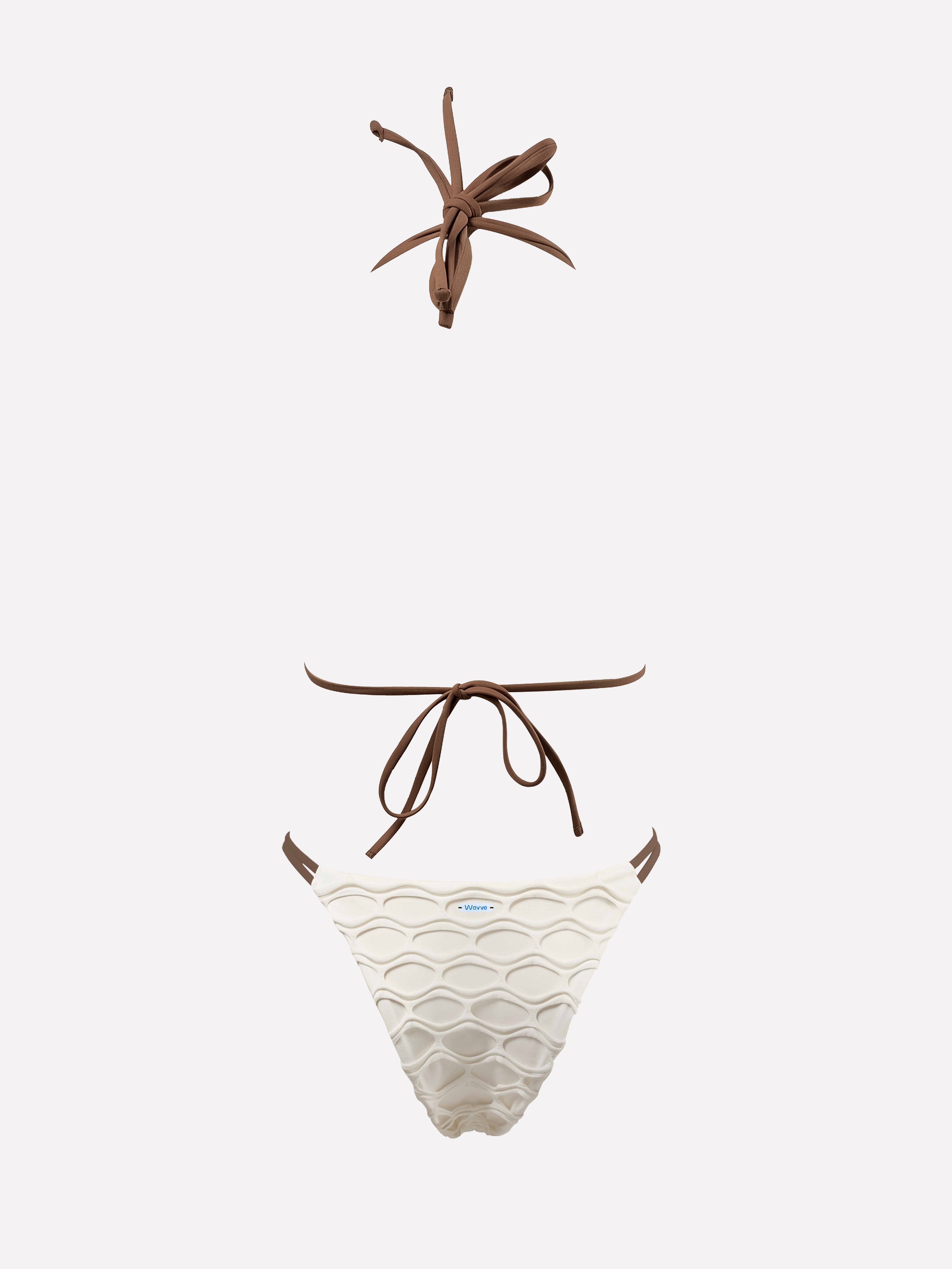 Lunel Contrast Textured Bikini Set
