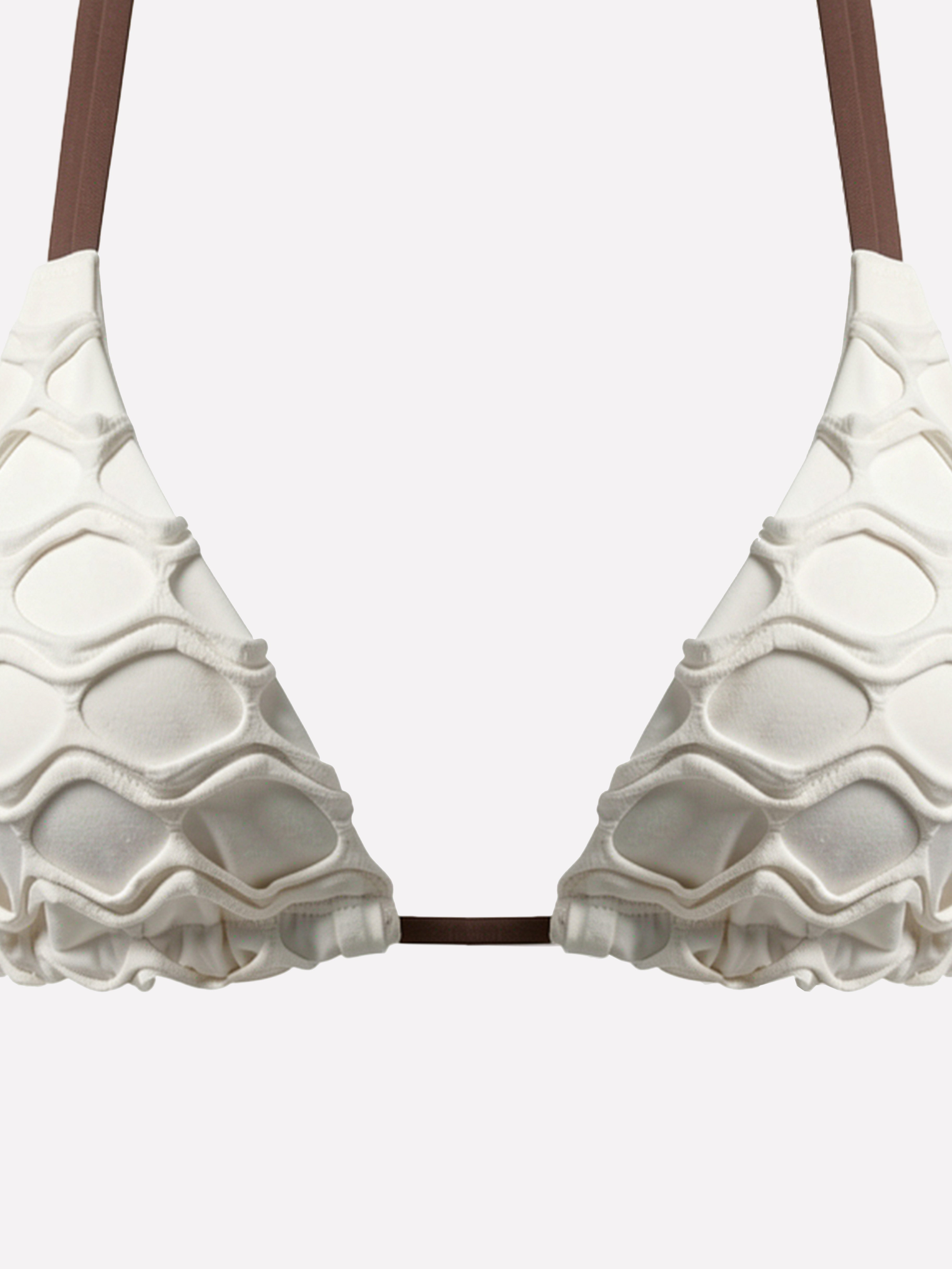 Lunel Contrast Textured Bikini Set