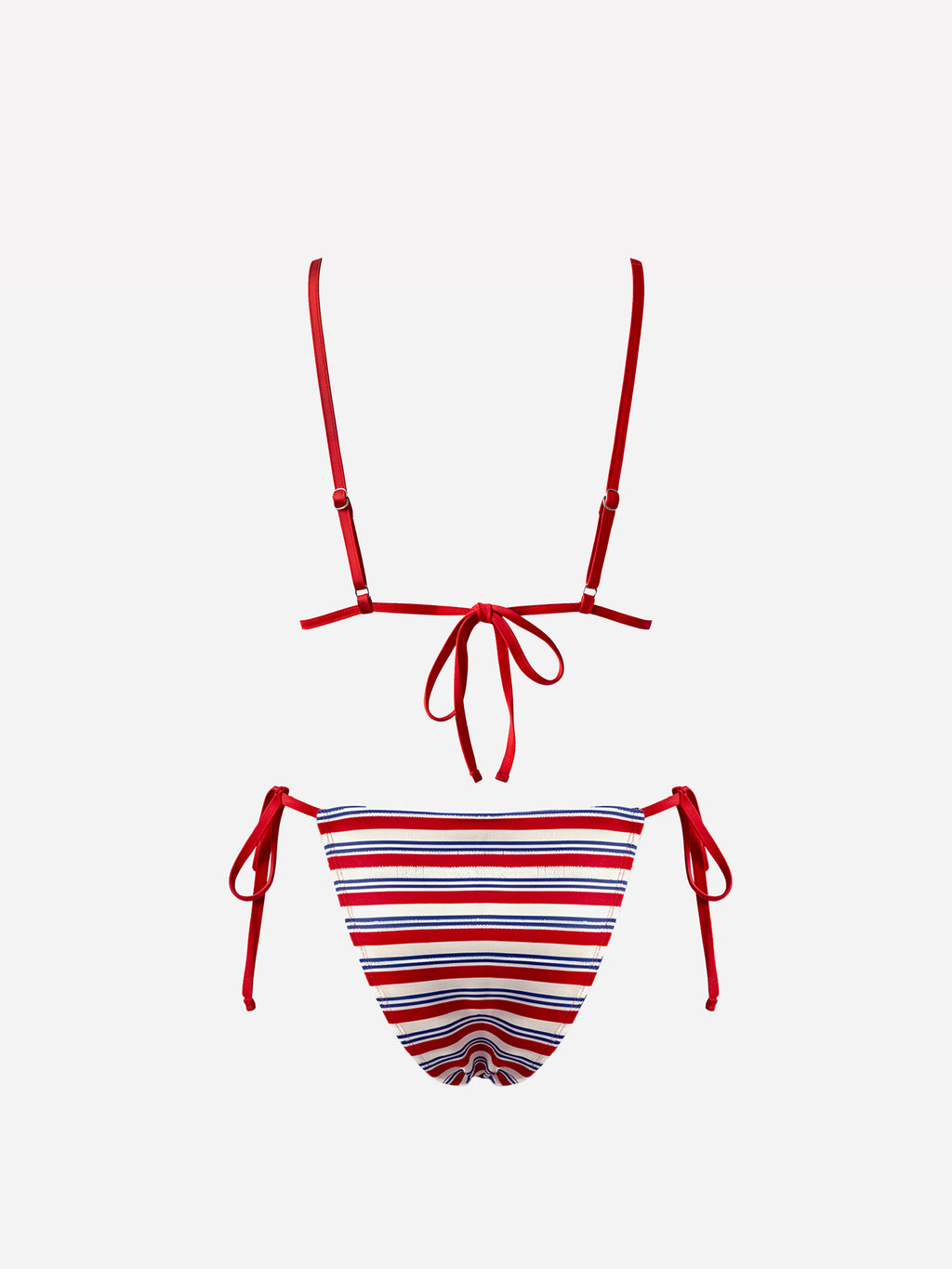 Marée Striped Tie-Front Bikini Set