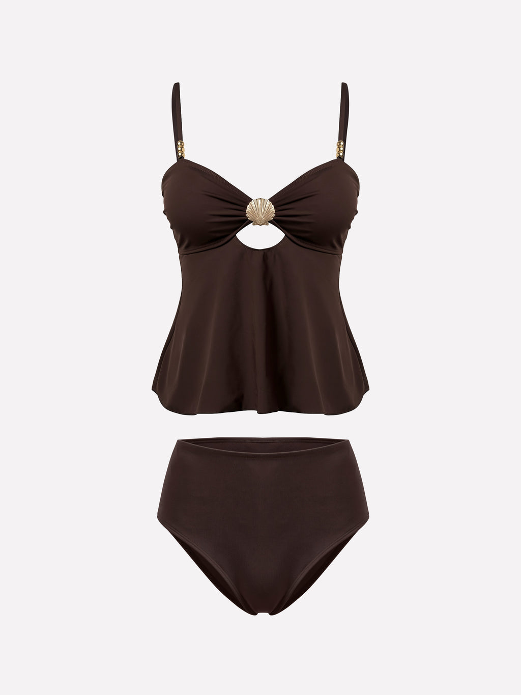 Nerina Beaded Strap Tankini Set