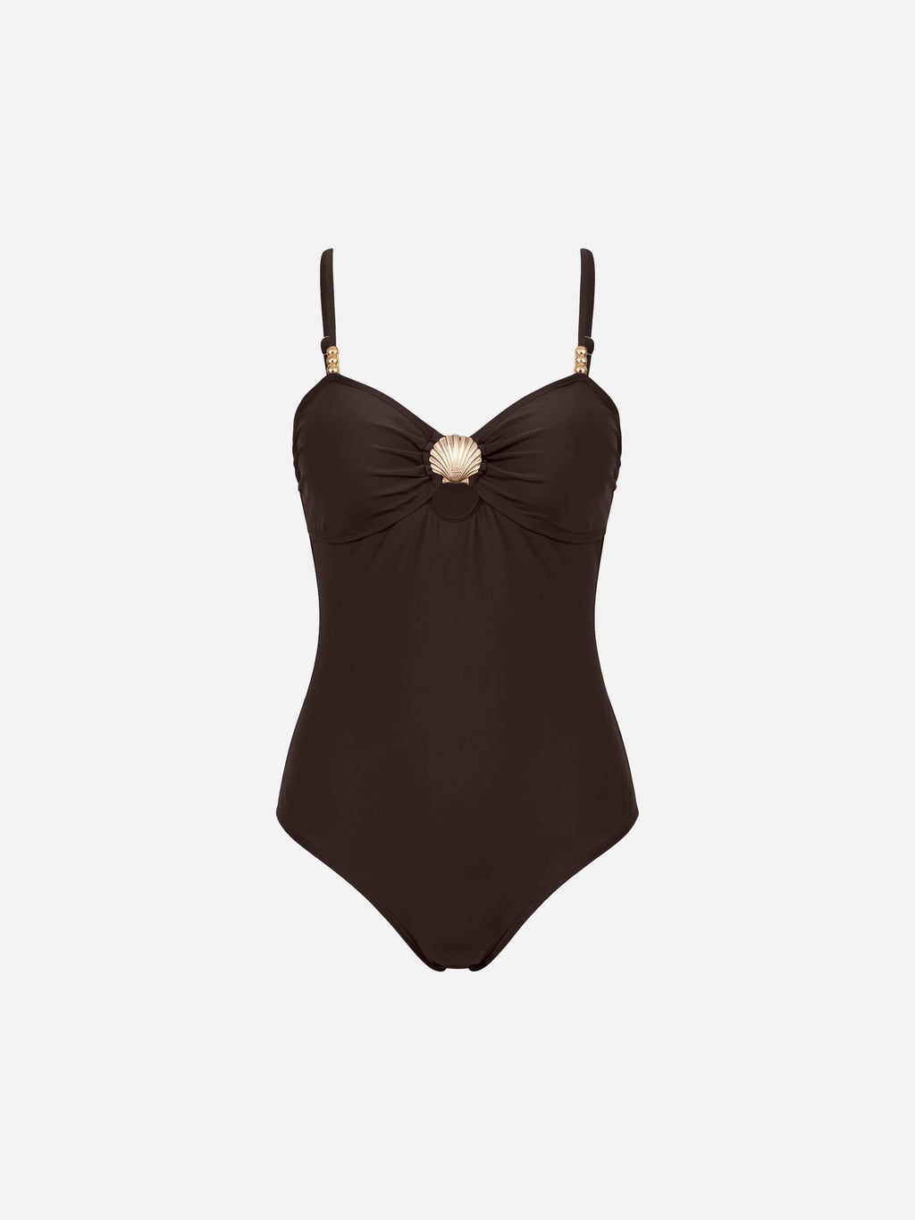 Aurelia Shell Cutout One-Piece Swimsuit