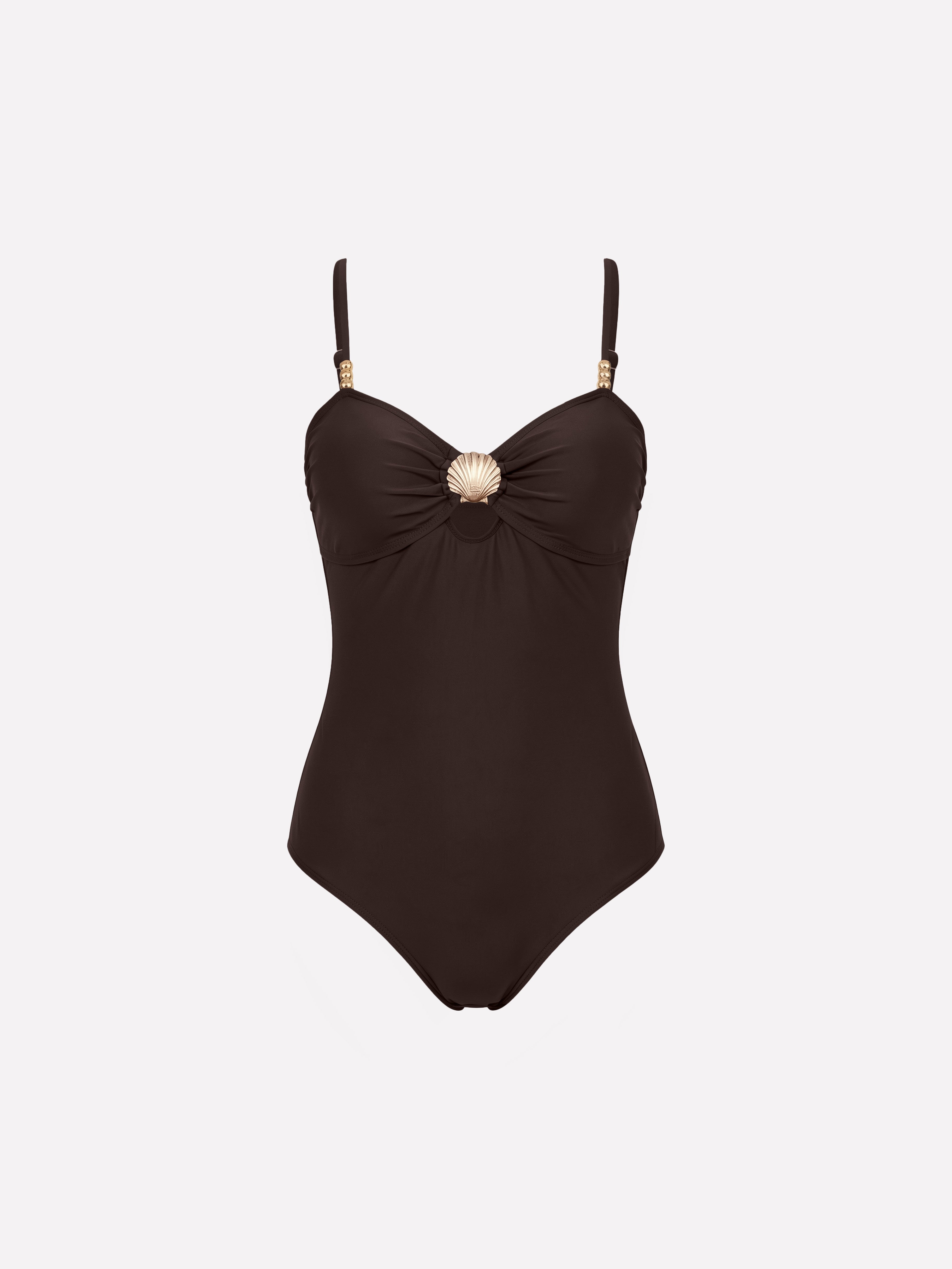 Aurelia Shell Cutout One-Piece Swimsuit