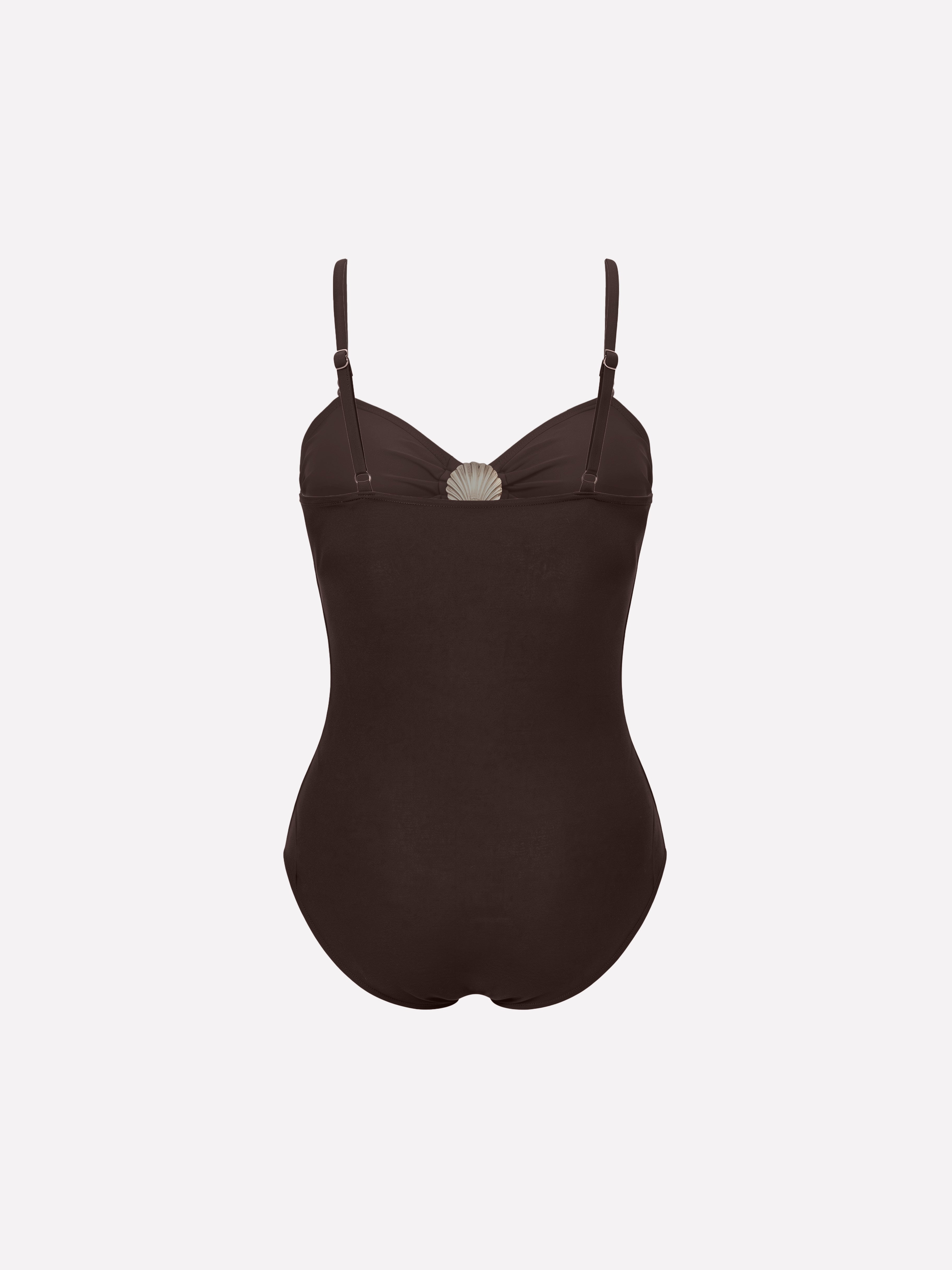 Aurelia Shell Cutout One-Piece Swimsuit