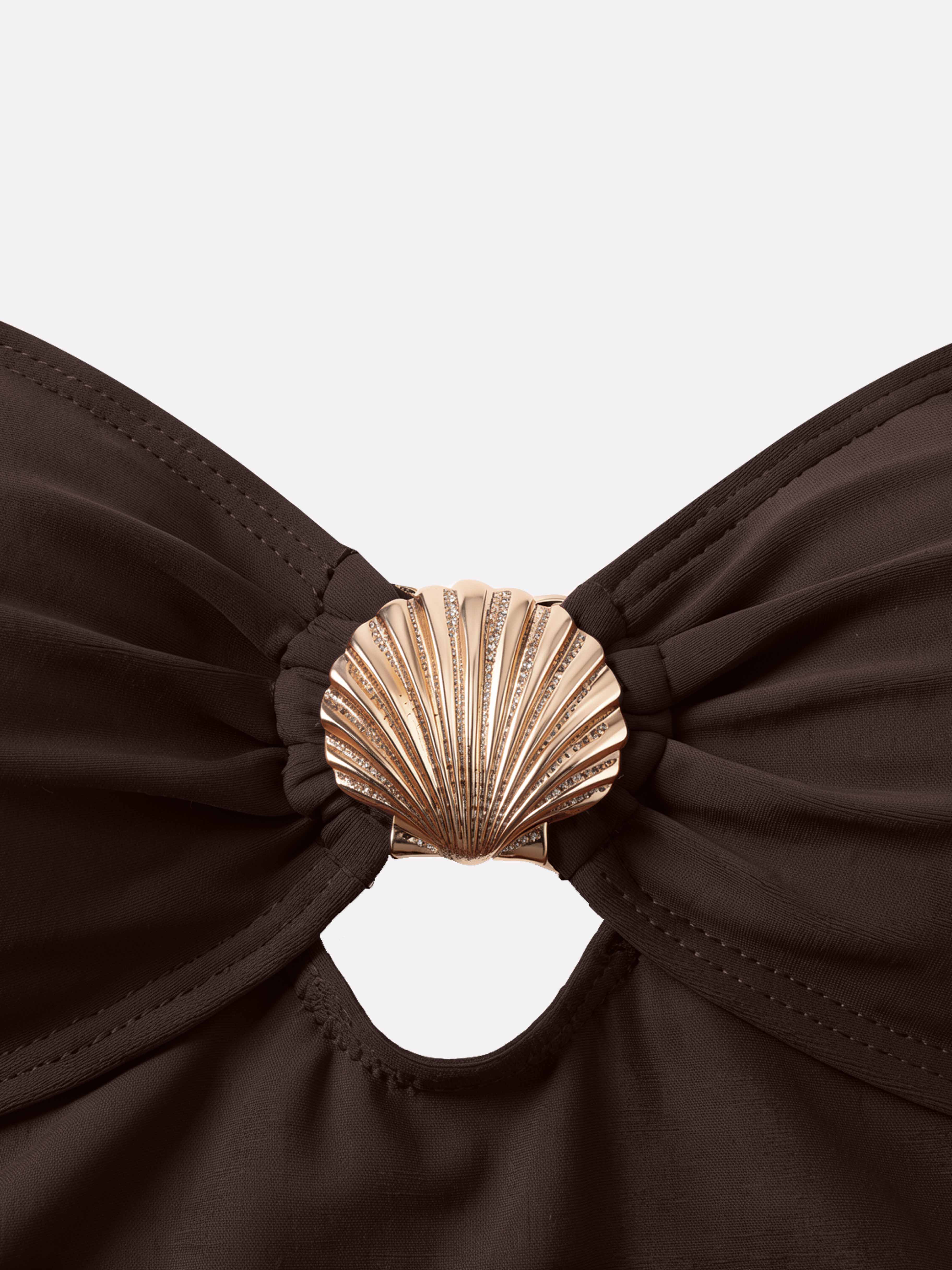 Aurelia Shell Cutout One-Piece Swimsuit